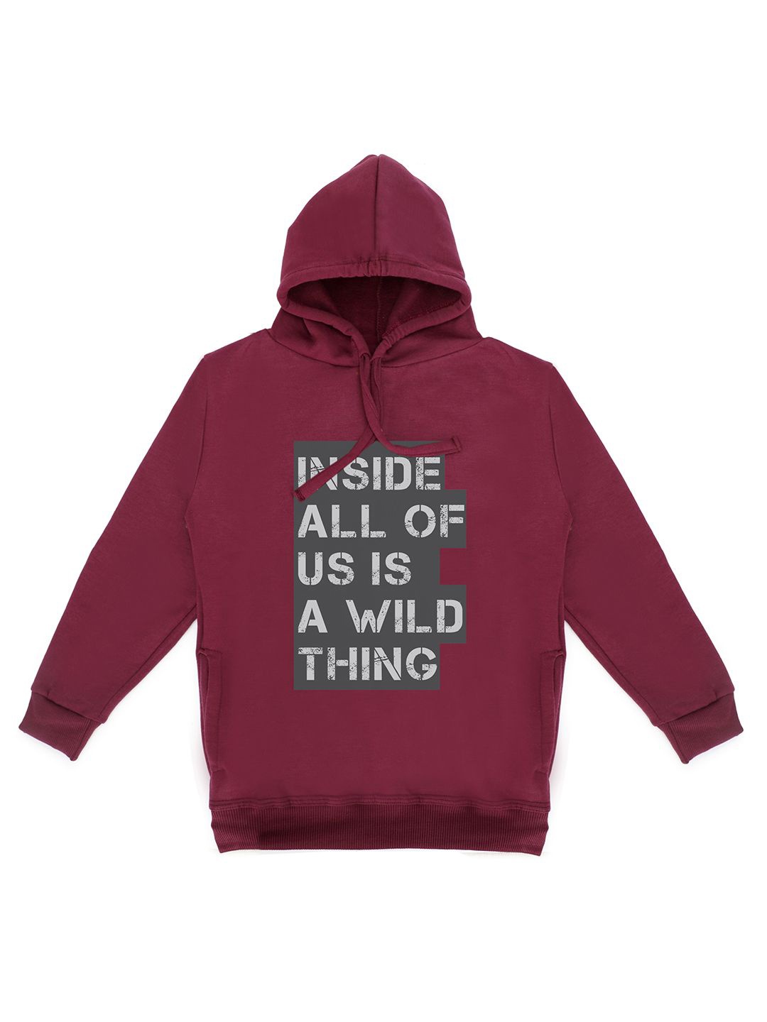 

Fabvio Plus Kids Printed Hooded Pullover Sweatshirt, Purple