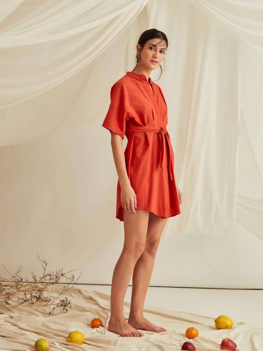 

Abhishti A-Line Dress, Orange