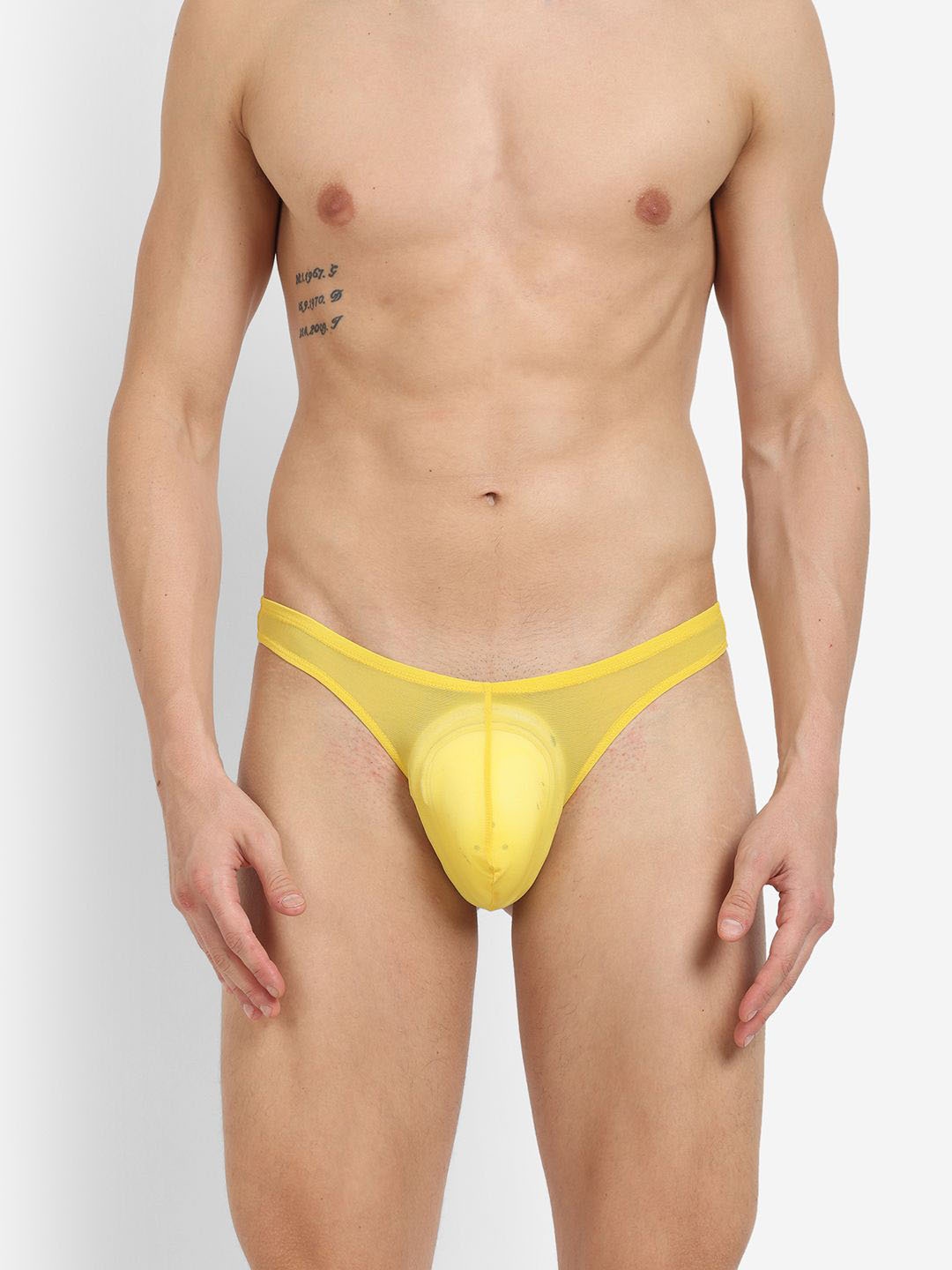 

La Intimo Low Rise Anti Bacterial Thong Briefs - ILITH022YW, Yellow