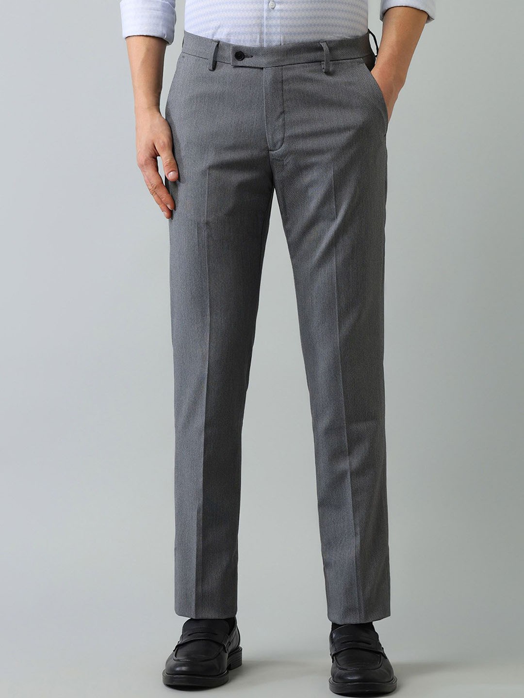 

Arrow Men Classic Formal Trousers, Grey