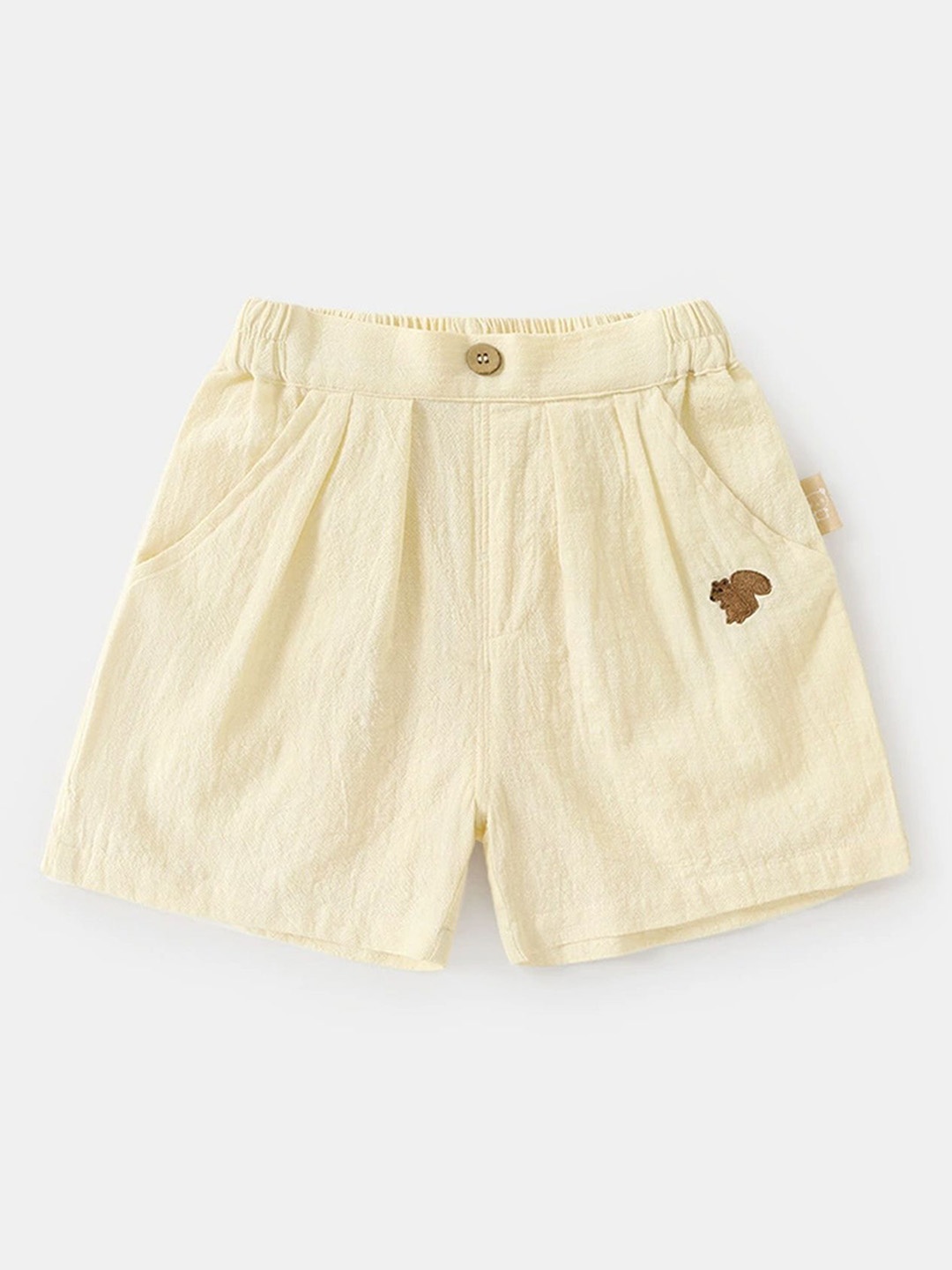 

LULU & SKY Unisex Kids High-Rise Shorts, Off white