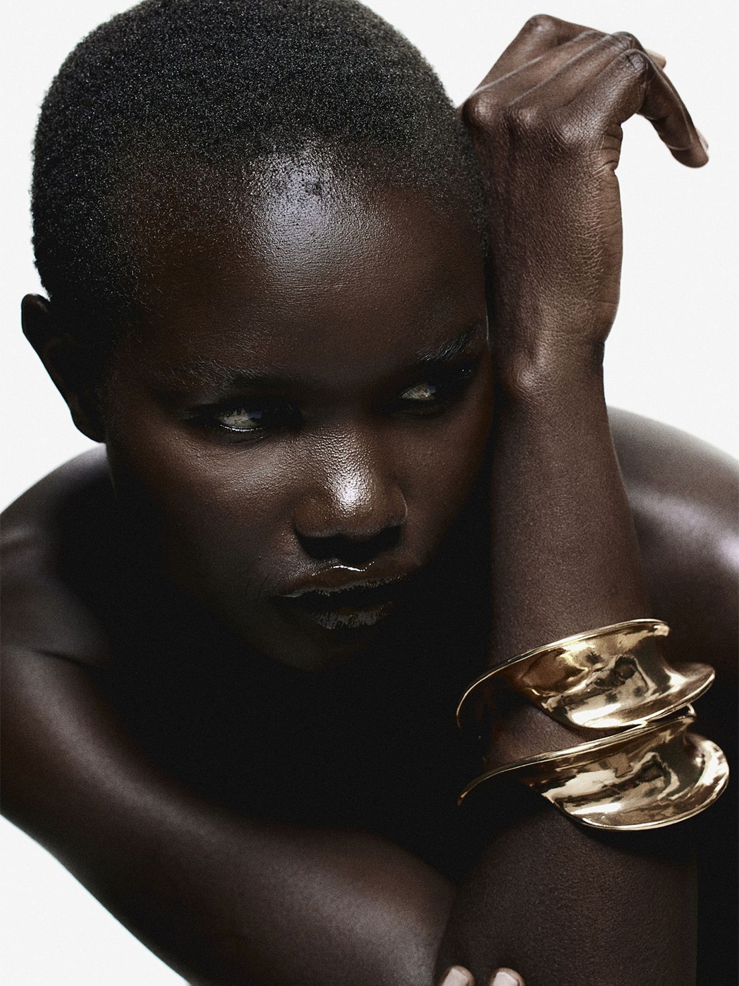

H&M Twisted Cuff Bracelet, Gold
