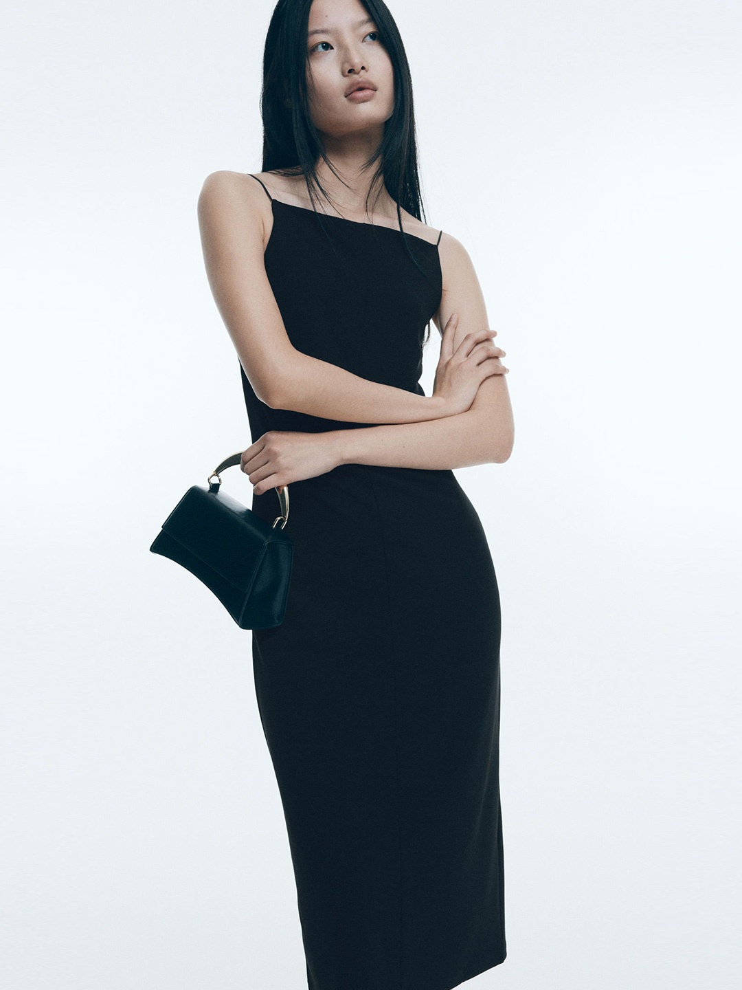 

H&M Strappy Pencil Dress, Black