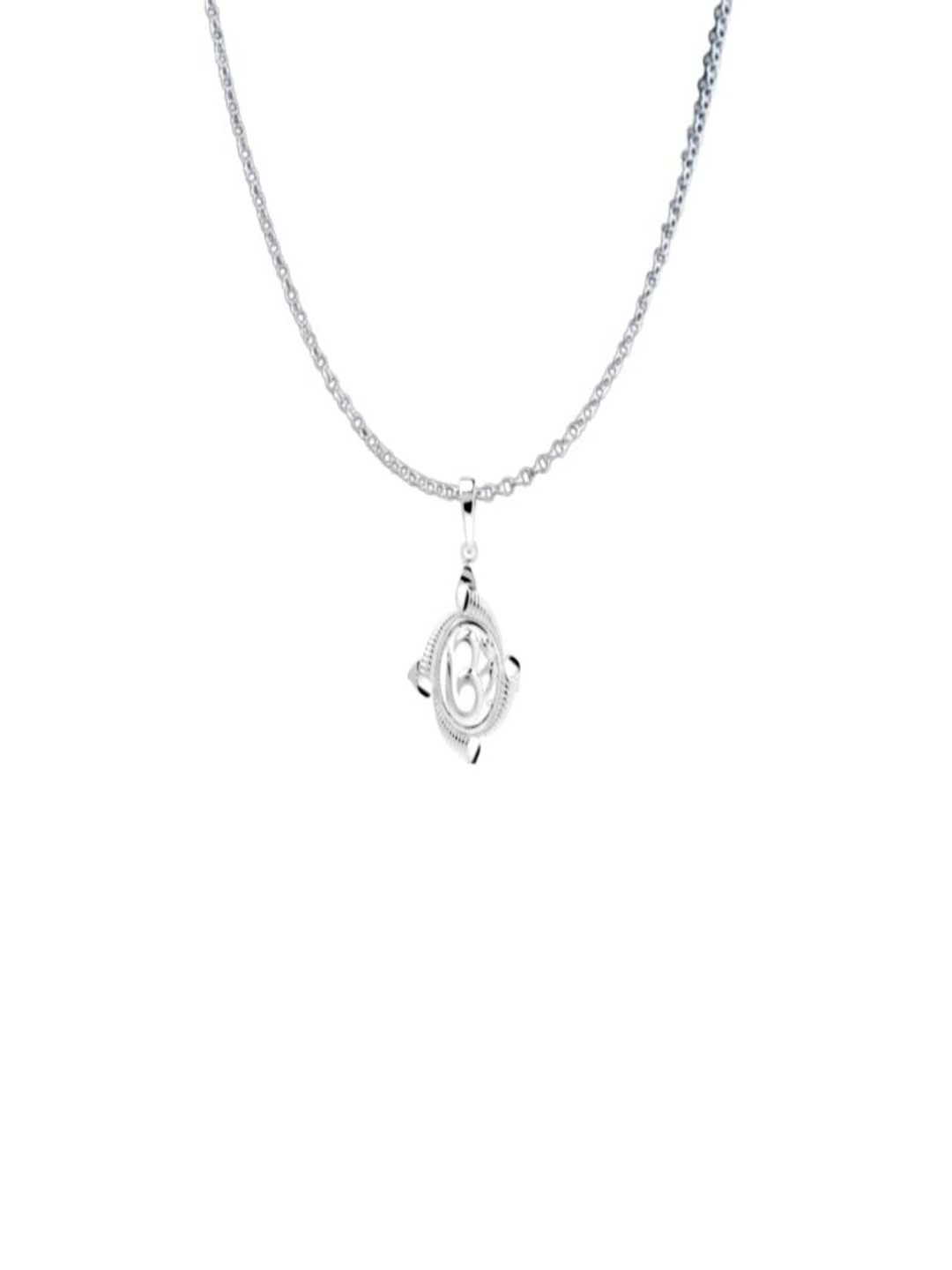 

Paavni 925 Sterling Silver Contemporary Shaped OM Pendant