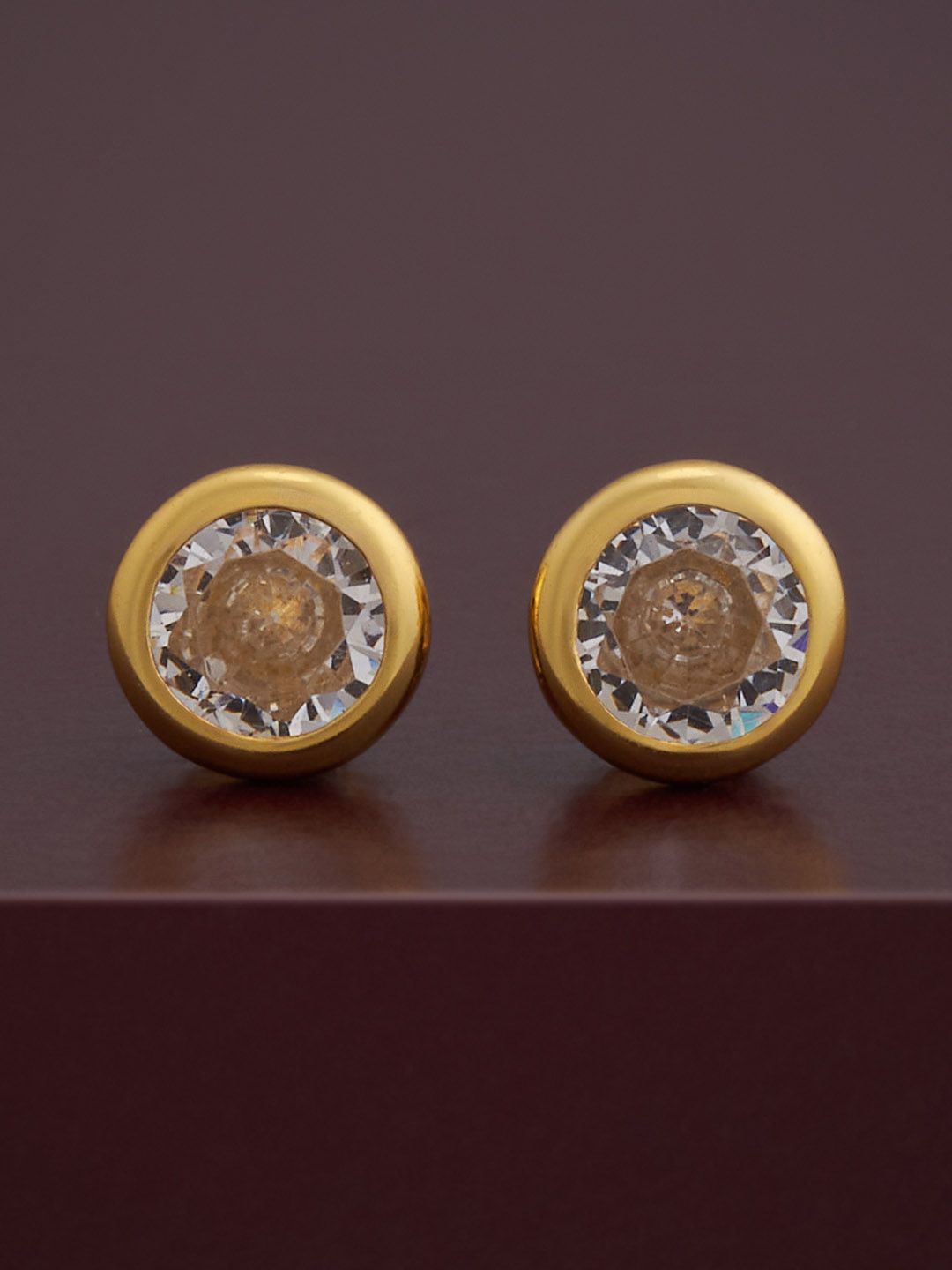 

Kushal's Fashion Jewellery Gold-Plated Classic 92.5 Silver Studs