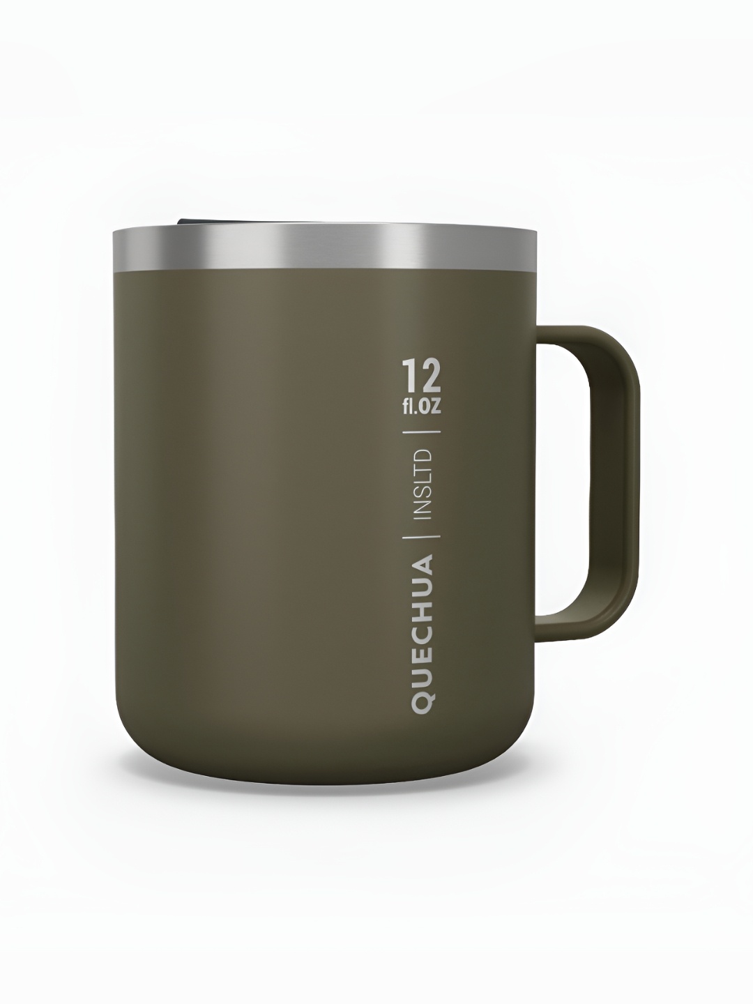 

Quechua By Decathlon Khaki Printed Stainless Steel Matte Mugs 0.38 L