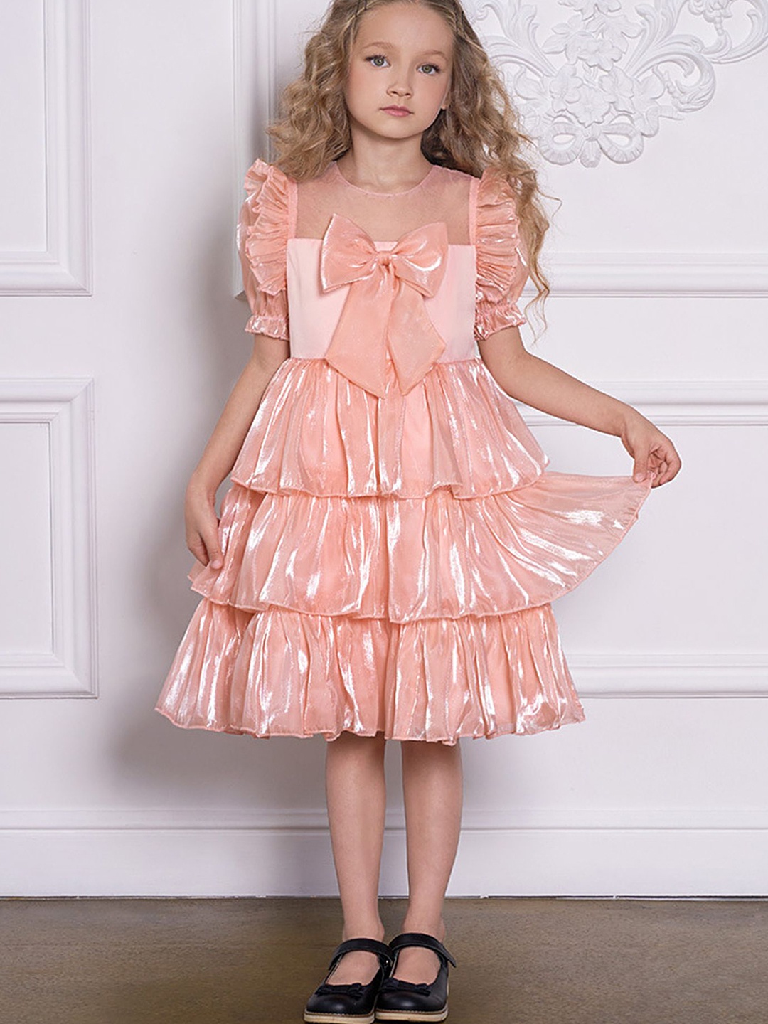 

LULU & SKY Girl Fit & Flare Dress, Pink
