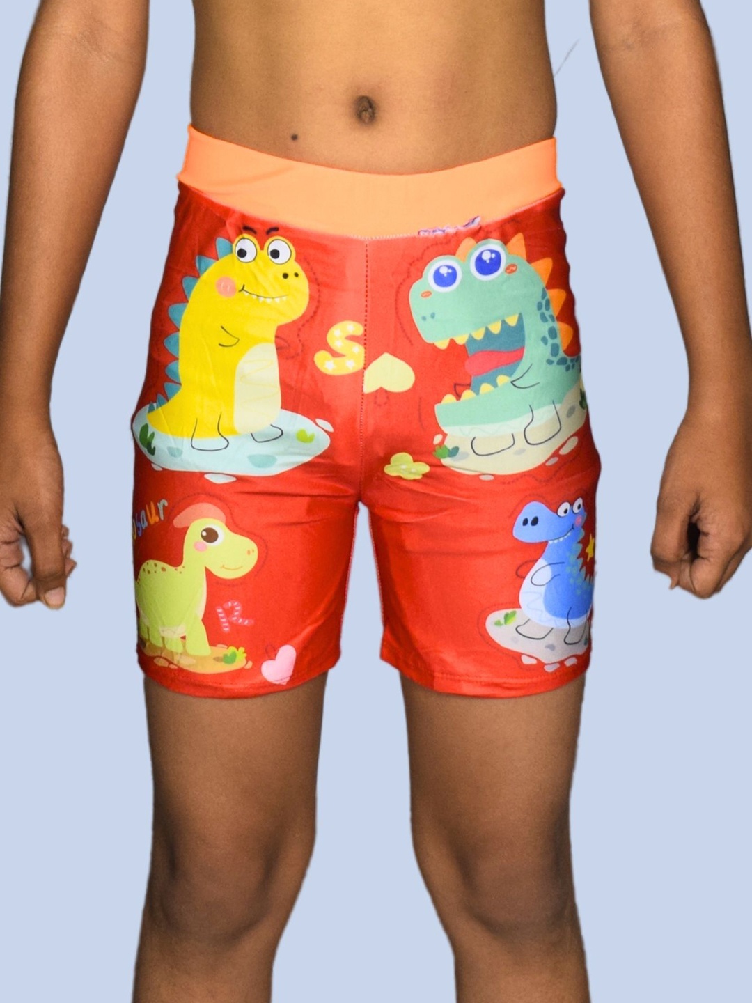 

Aqua Holic Printed Swim Shorts, Orange