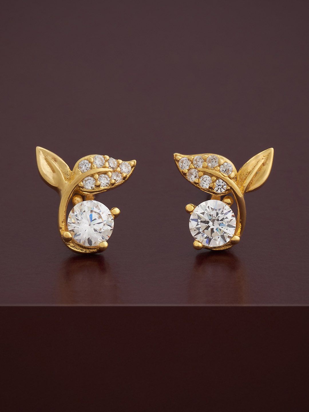 

Kushal's Fashion Jewellery 92.5 Silver Gold-Plated Party Studs