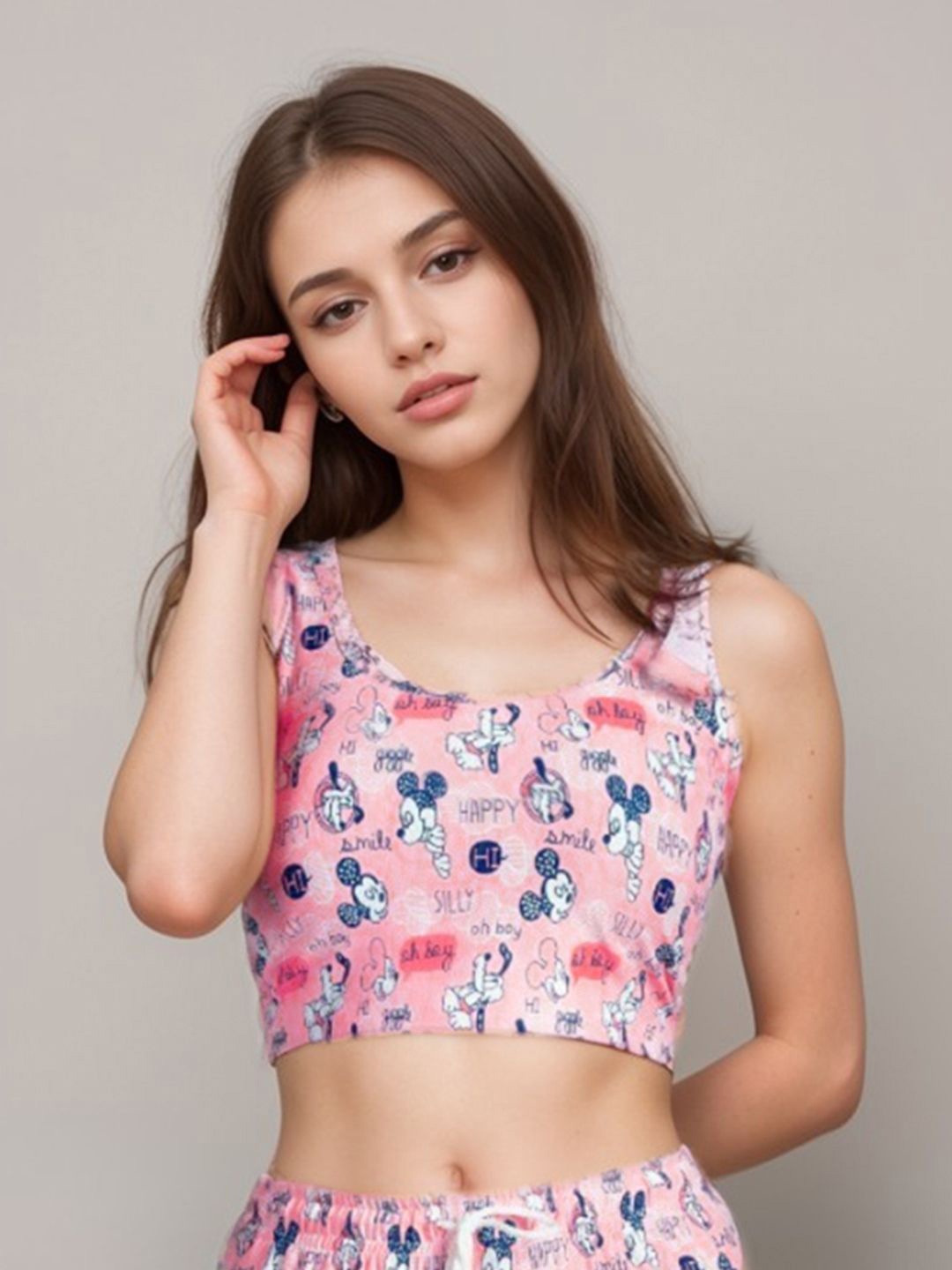 

Classy Hangers Floral Print Top, Pink