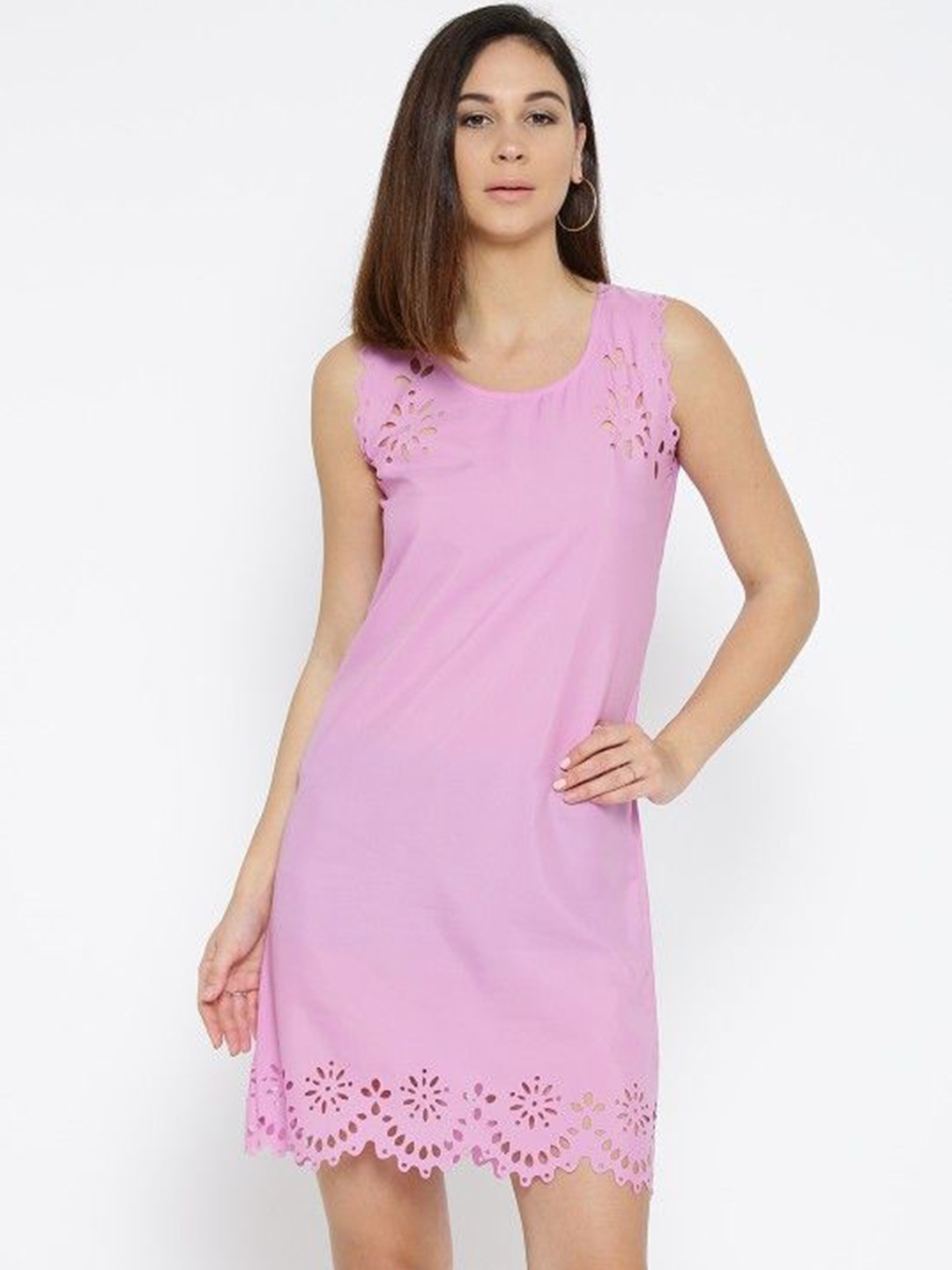 

Moda Rapido Crepe A-Line Dress, Lavender