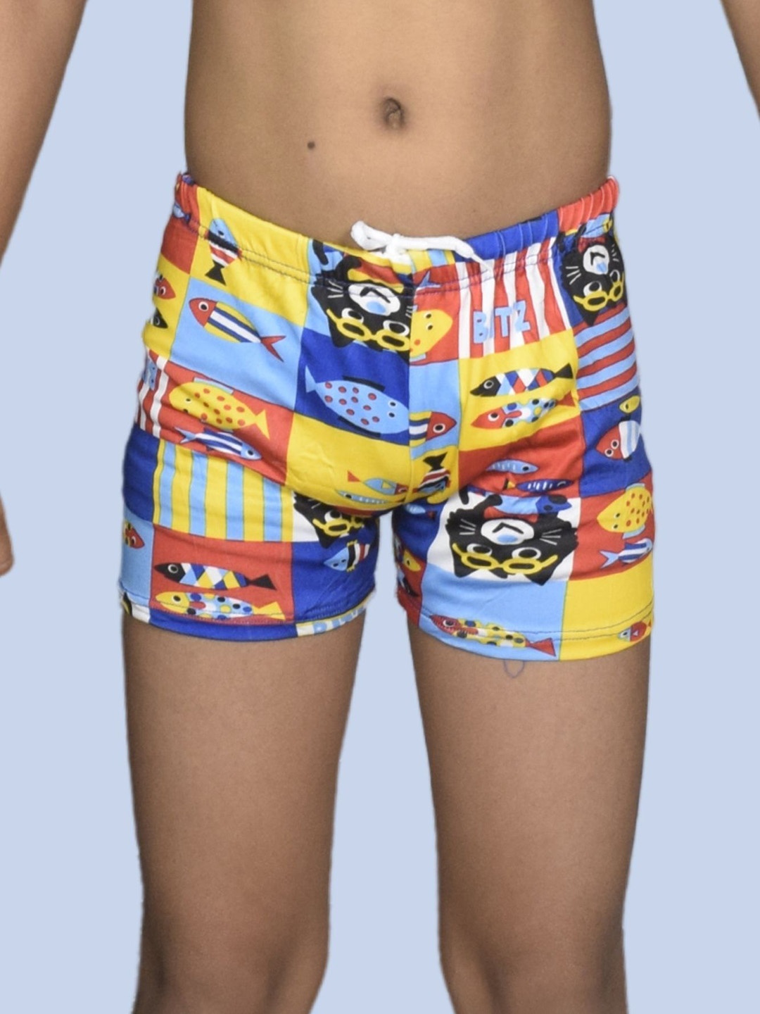 

Aqua Holic Printed Swim Shorts, Blue