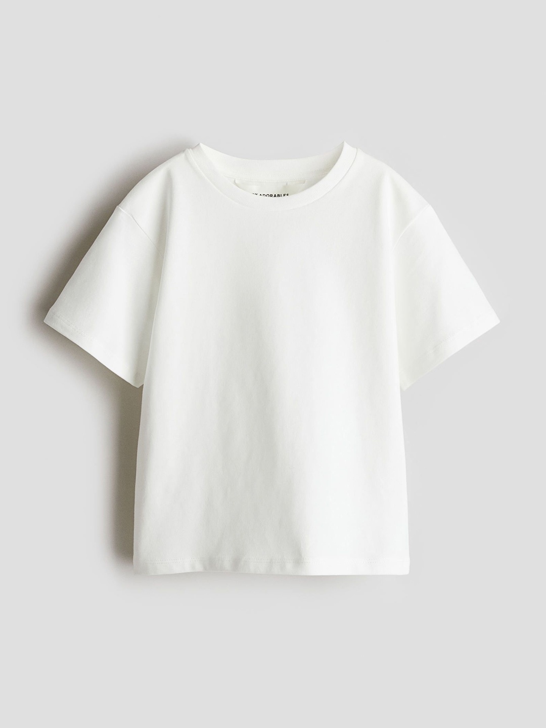 

H&M Loose-Fit Pima Cotton T-Shirt, White