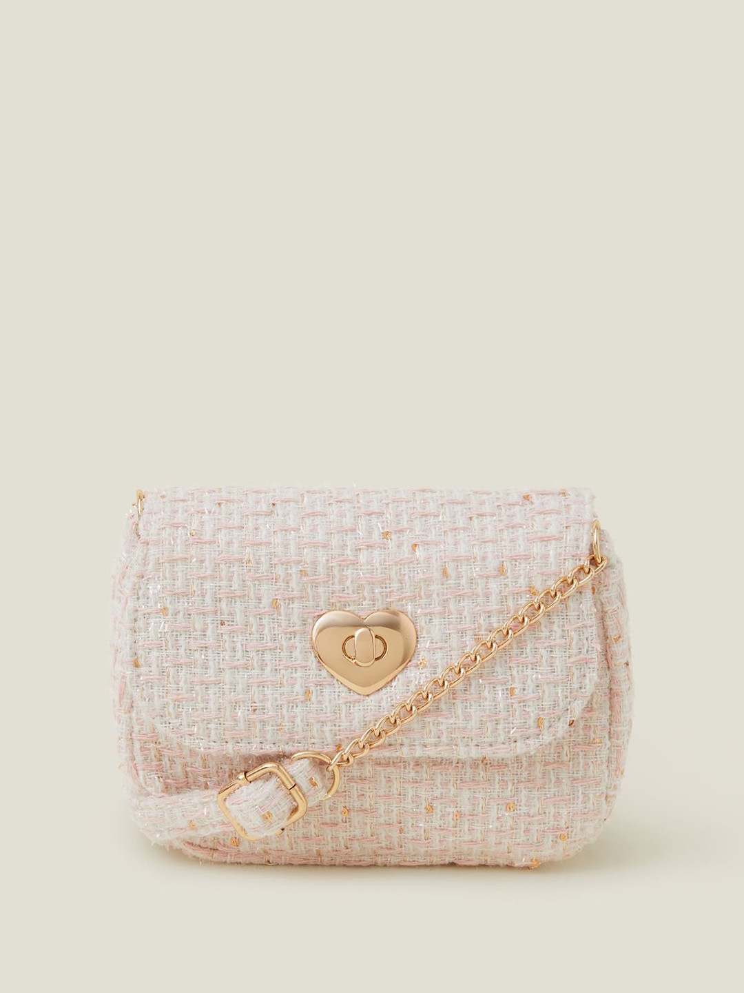

Accessorize Girls Textured Structured Sling Bag, White