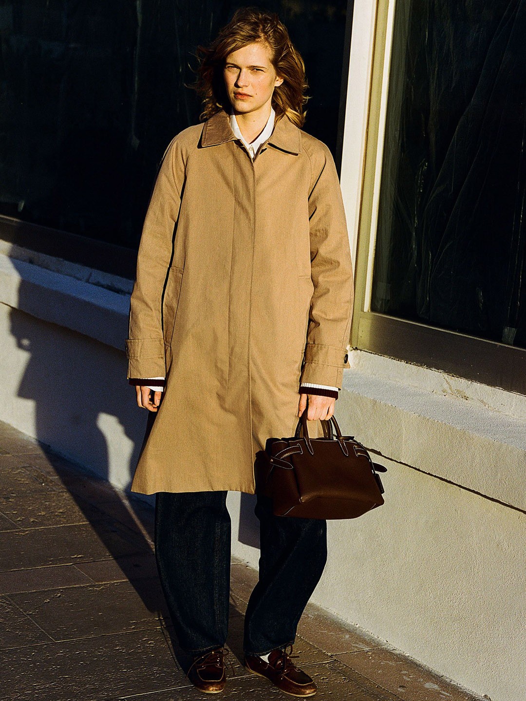 

H&M Women Twill Car Coat, Beige