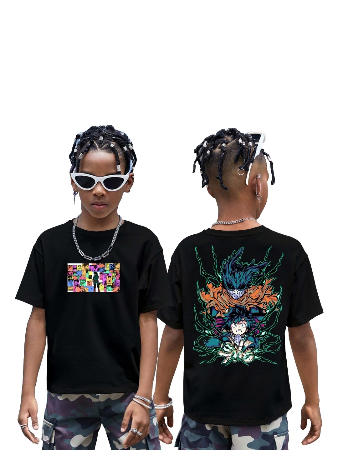 

BAESD Boys Printed T-shirt, Black