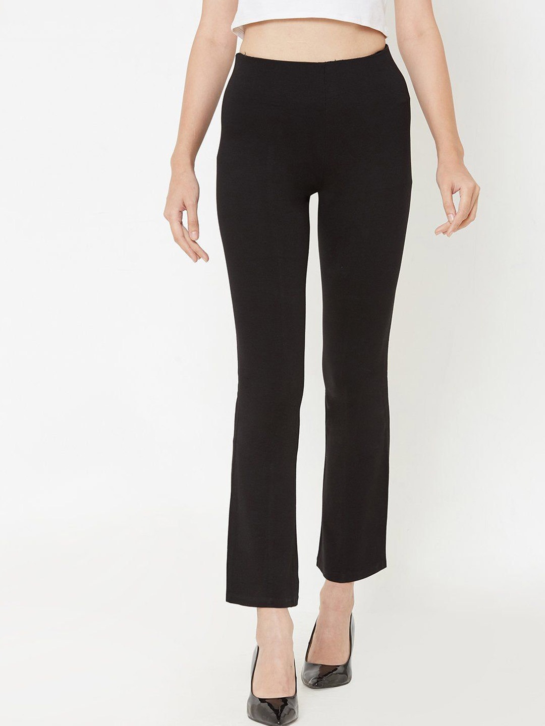 

Kraus Jeans Women Skinny Fit Treggings, Black