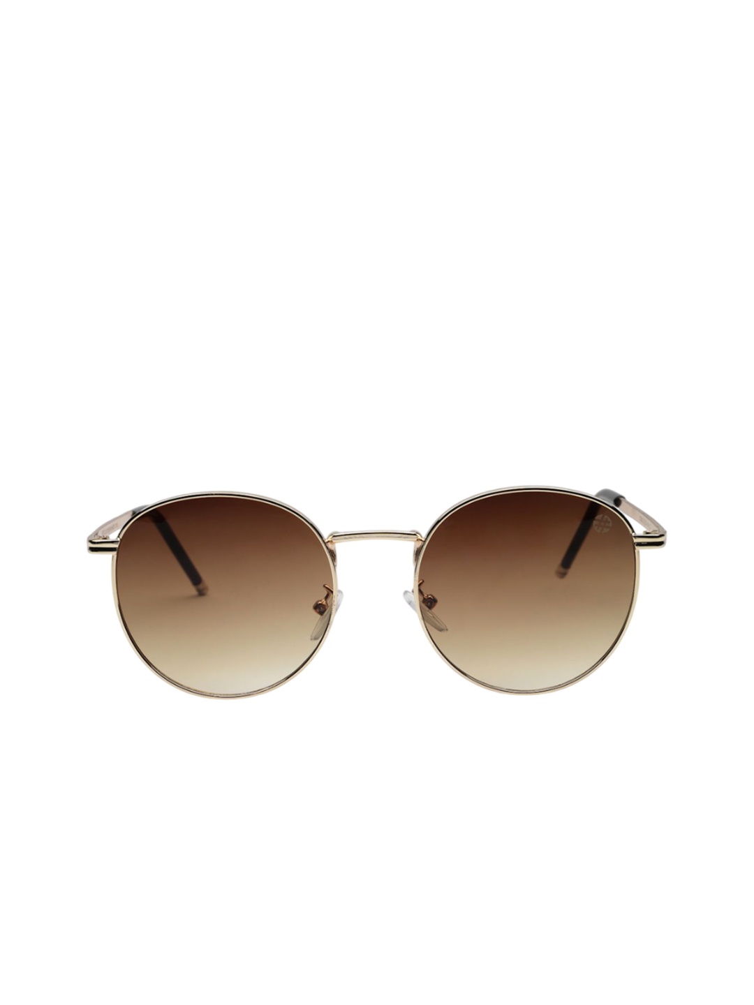 

HASHTAG EYEWEAR Men Oval Sunglasses with Polarised and UV Protected Lens, Brown