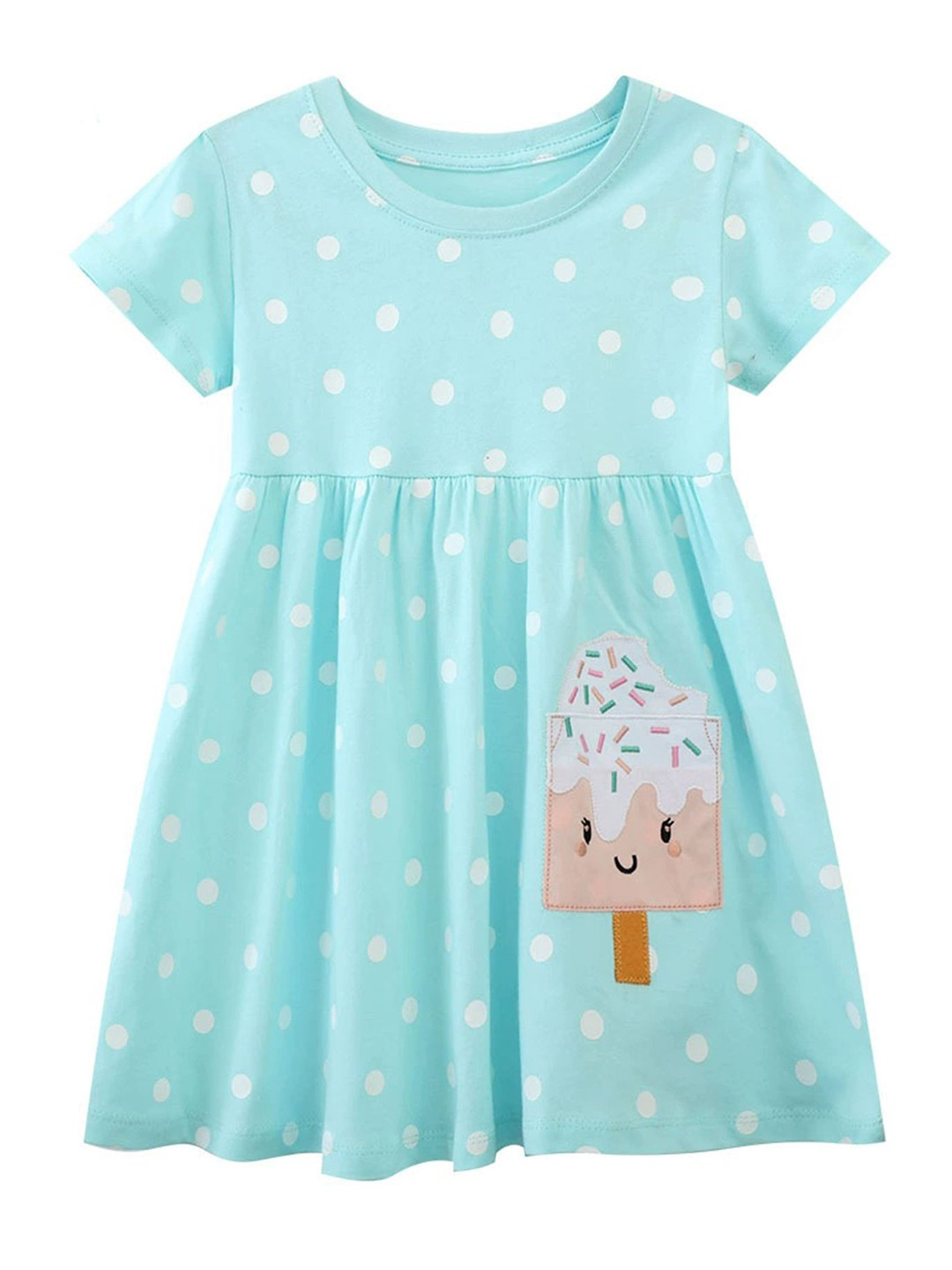 

LULU & SKY Girls Printed Nightdress, Blue