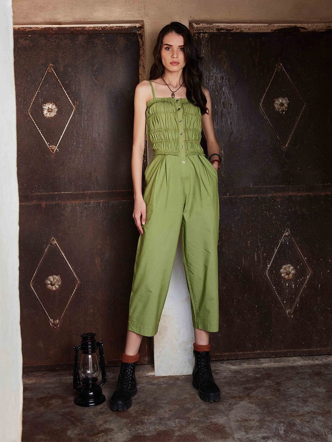 

Abhishti Women Cayley Jumpsuit, Green