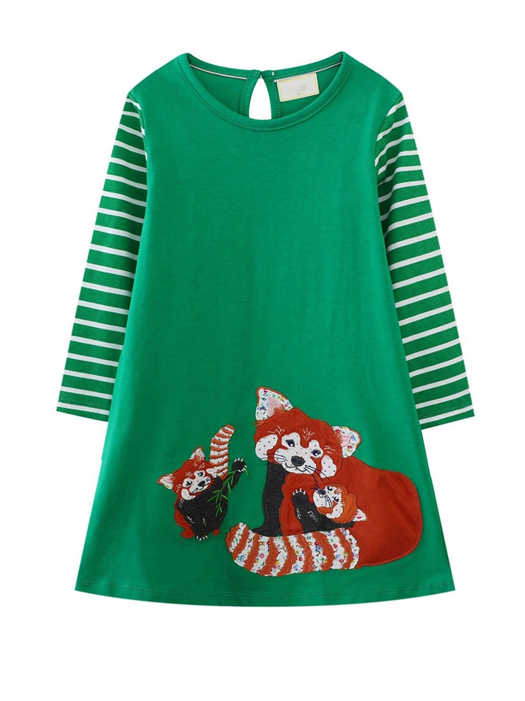 

LULU & SKY Girls Printed A-Line Dress, Green