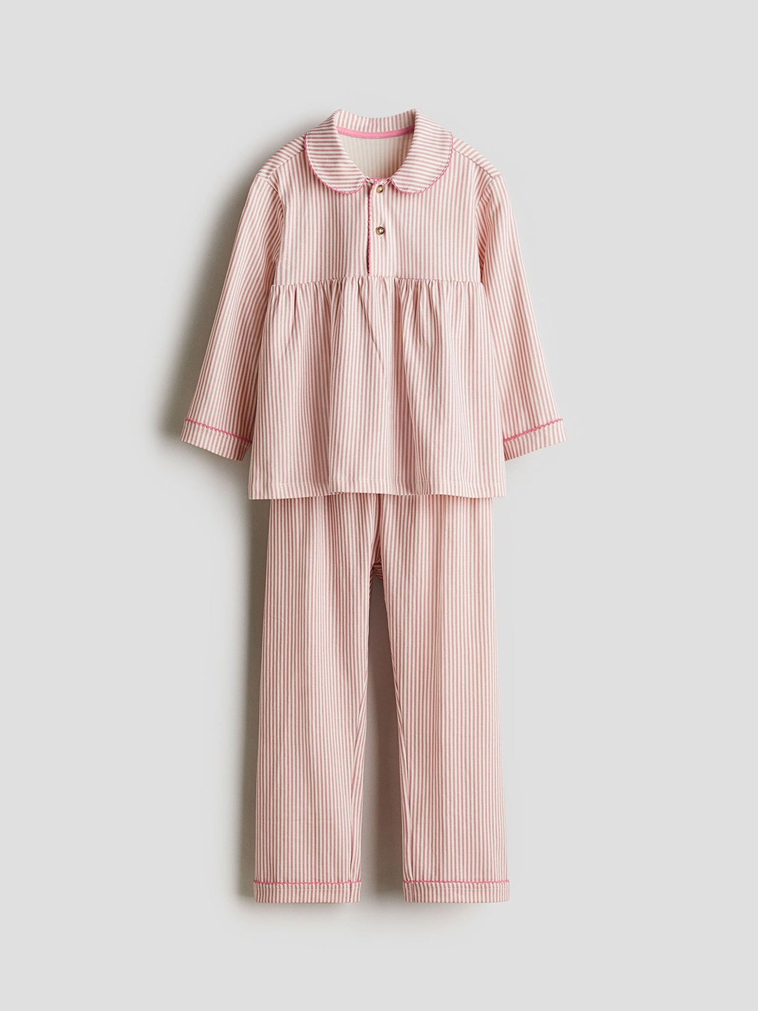 

H&M Cotton Jersey Pyjamas, Pink