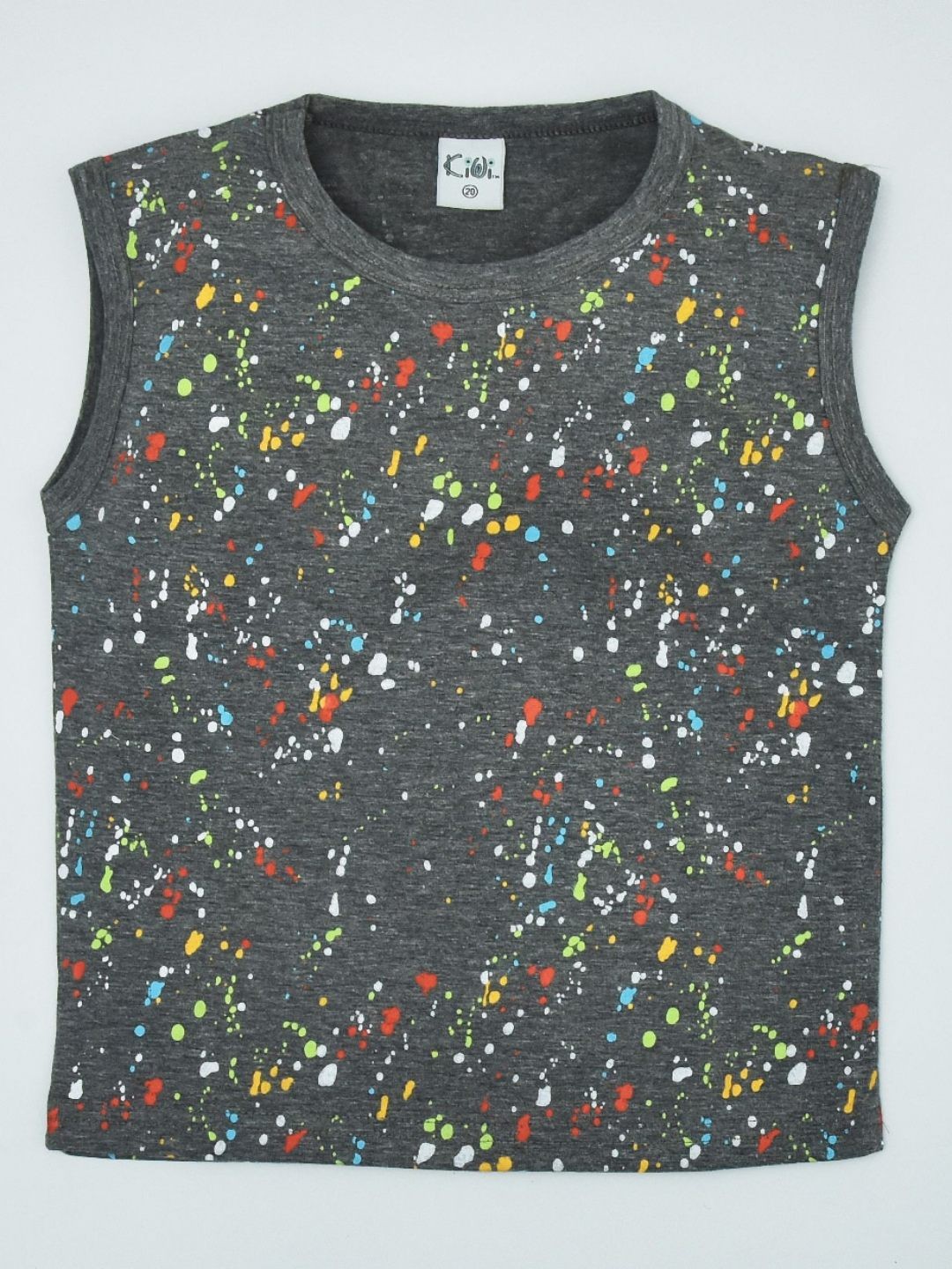 

BAESD Boys Printed T-shirt, Charcoal
