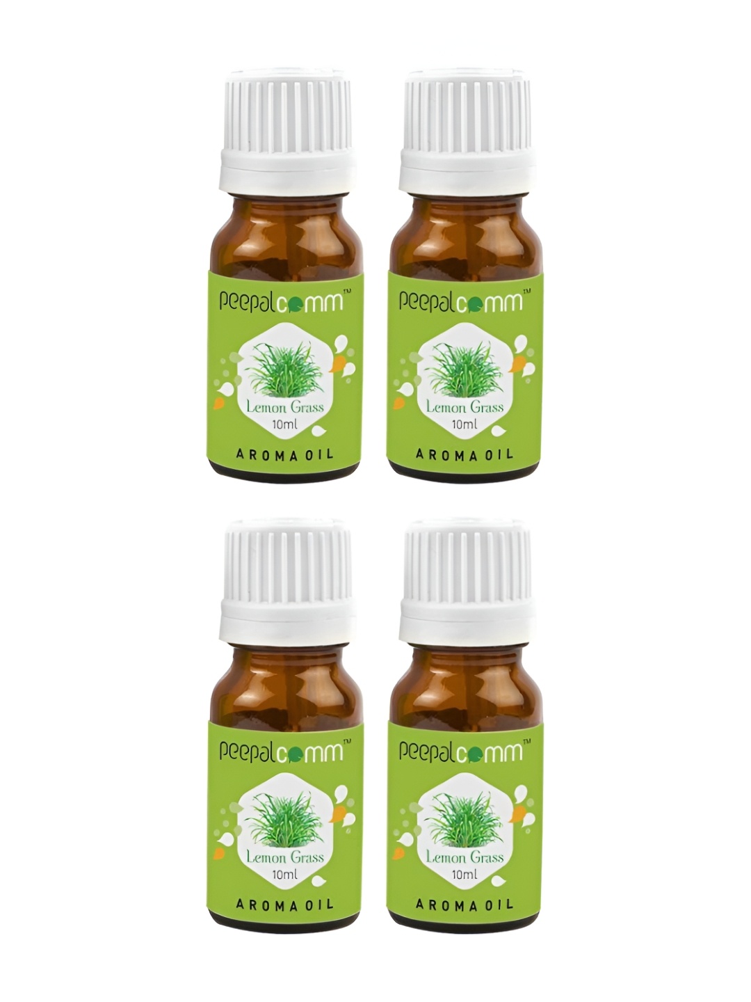 

PEEPALCOMM 4-Pcs Black Lemongrass Aroma Oils - 10 ml