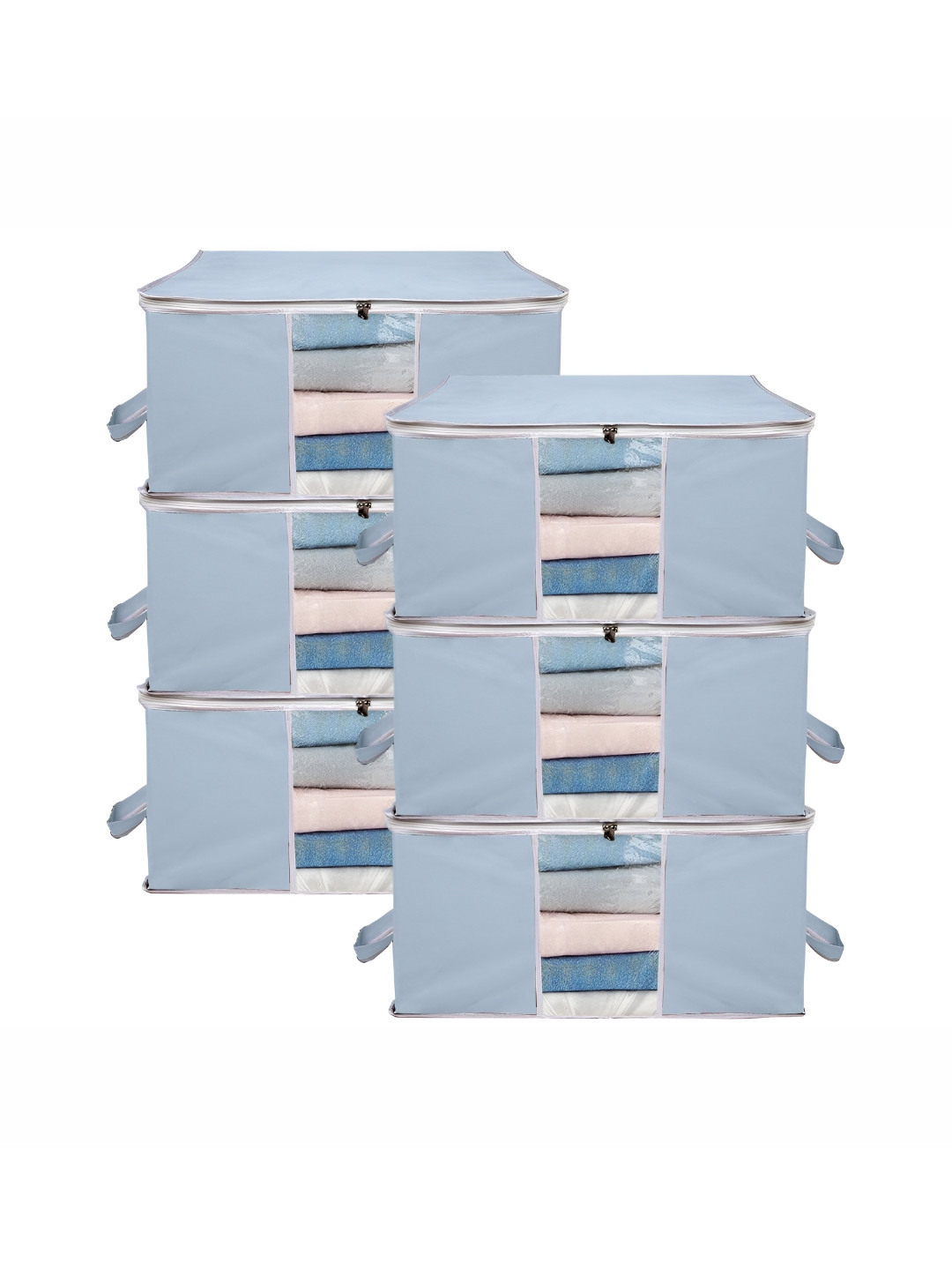 

ANKIT INTERNATIONAL Grey Set of 6 Super Strong Multi-Utility Organisers