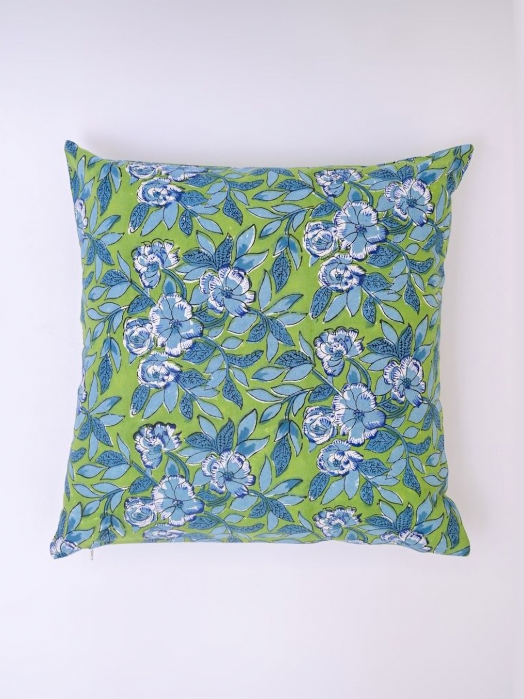 

Block N Style Green & Blue Floral Square Cushion Covers