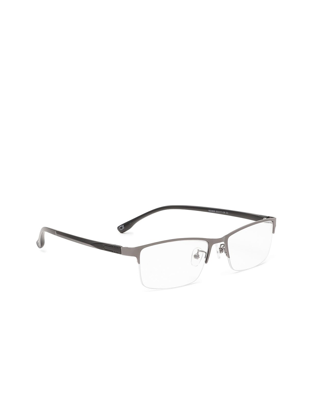 

Specsmakers Unisex Half Rim Rectangle Frames, Grey