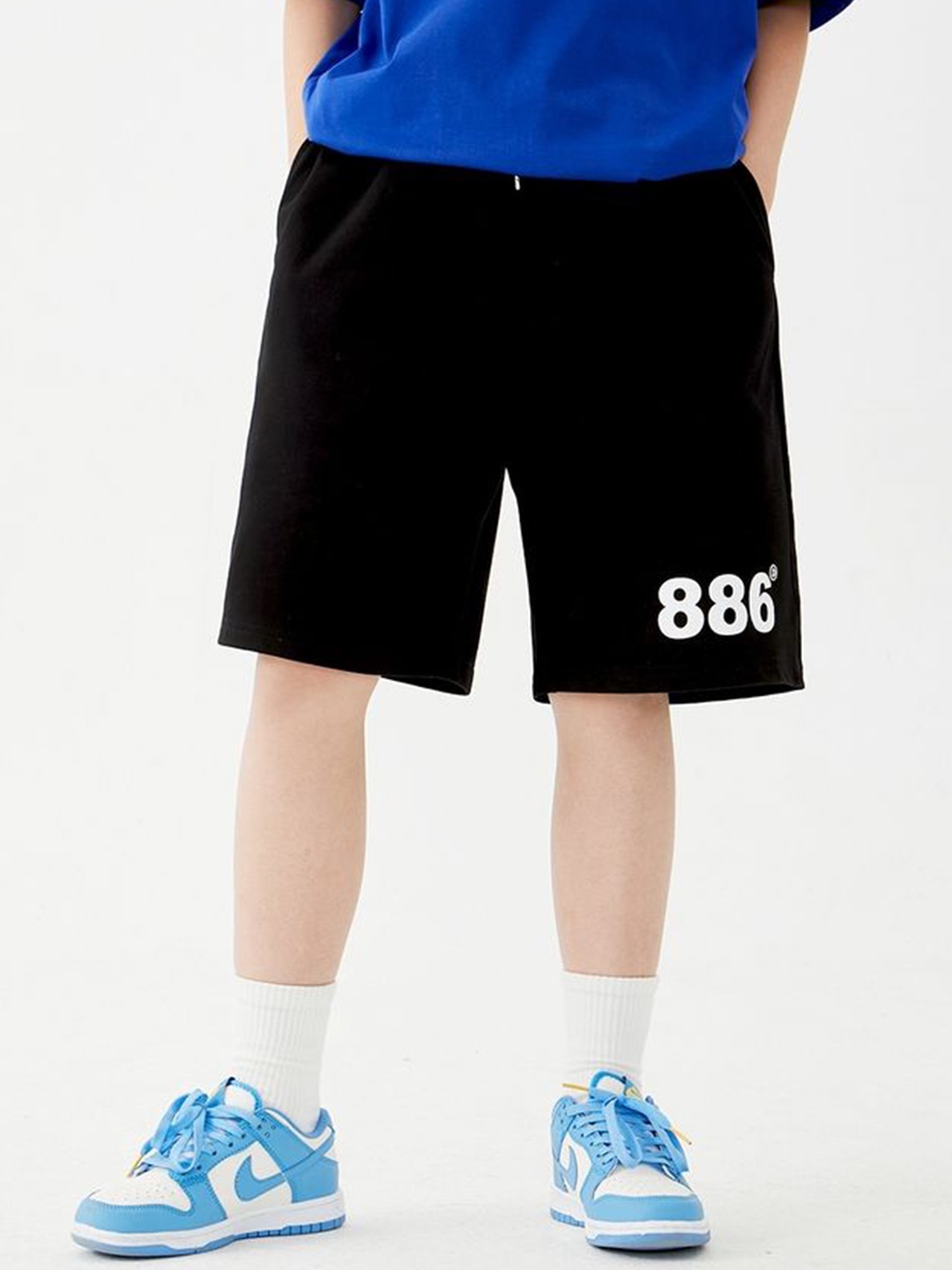 

LULU & SKY Unisex Kids High-Rise Sports Shorts, Black