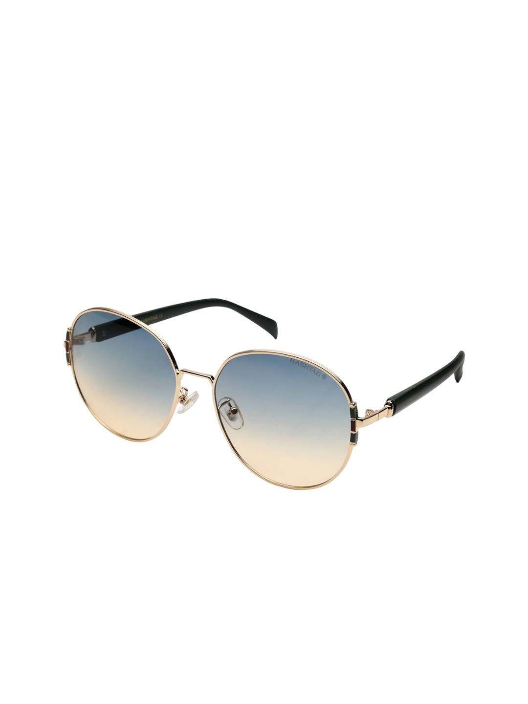

HASHTAG EYEWEAR Women Oversized Sunglasses with Polarised and UV Protected Lens, Blue