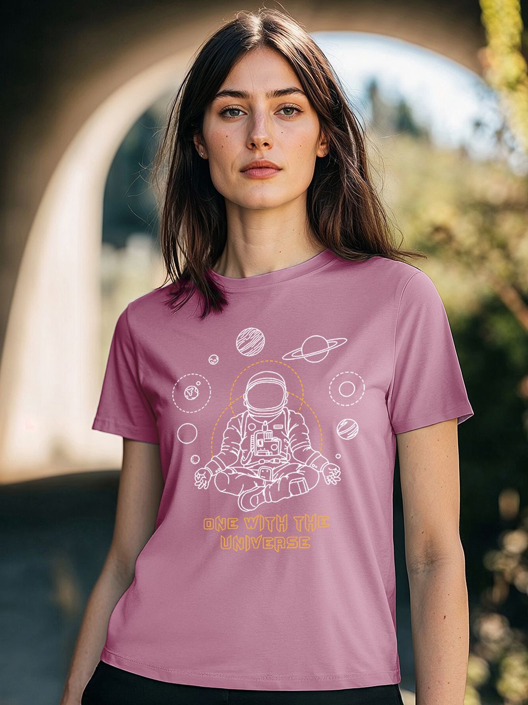 

Bewakoof Women Printed T-shirt, Purple