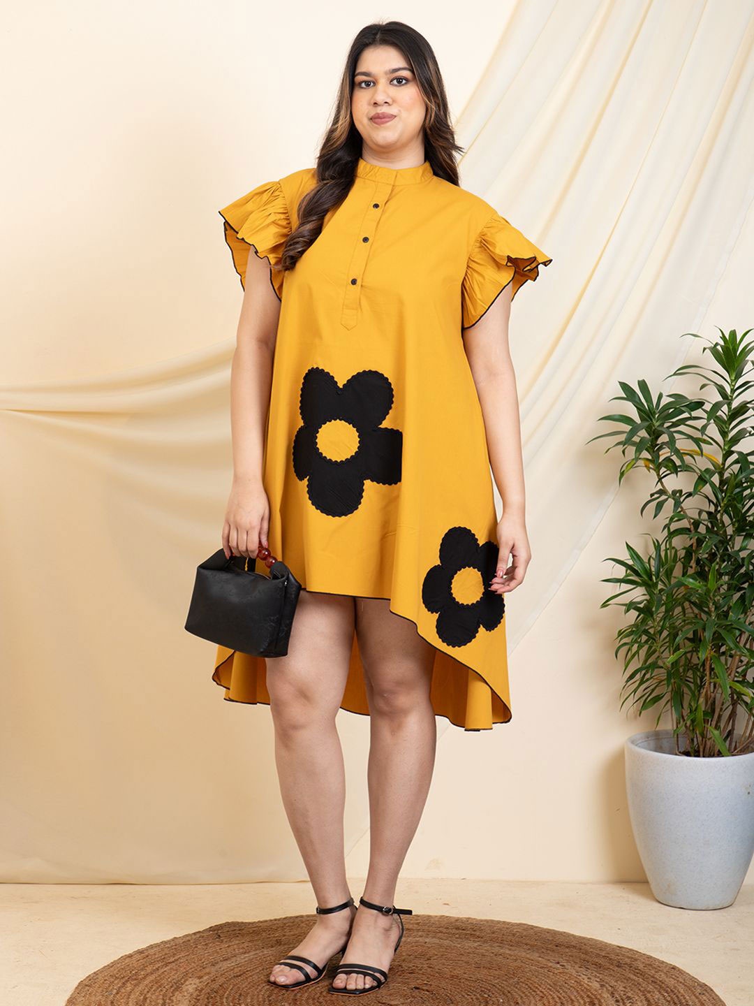 

DEEBACO A-Line Dress, Yellow