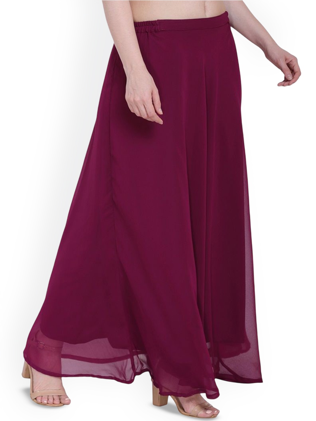 

Warsian Flared Midi Skirt, Purple