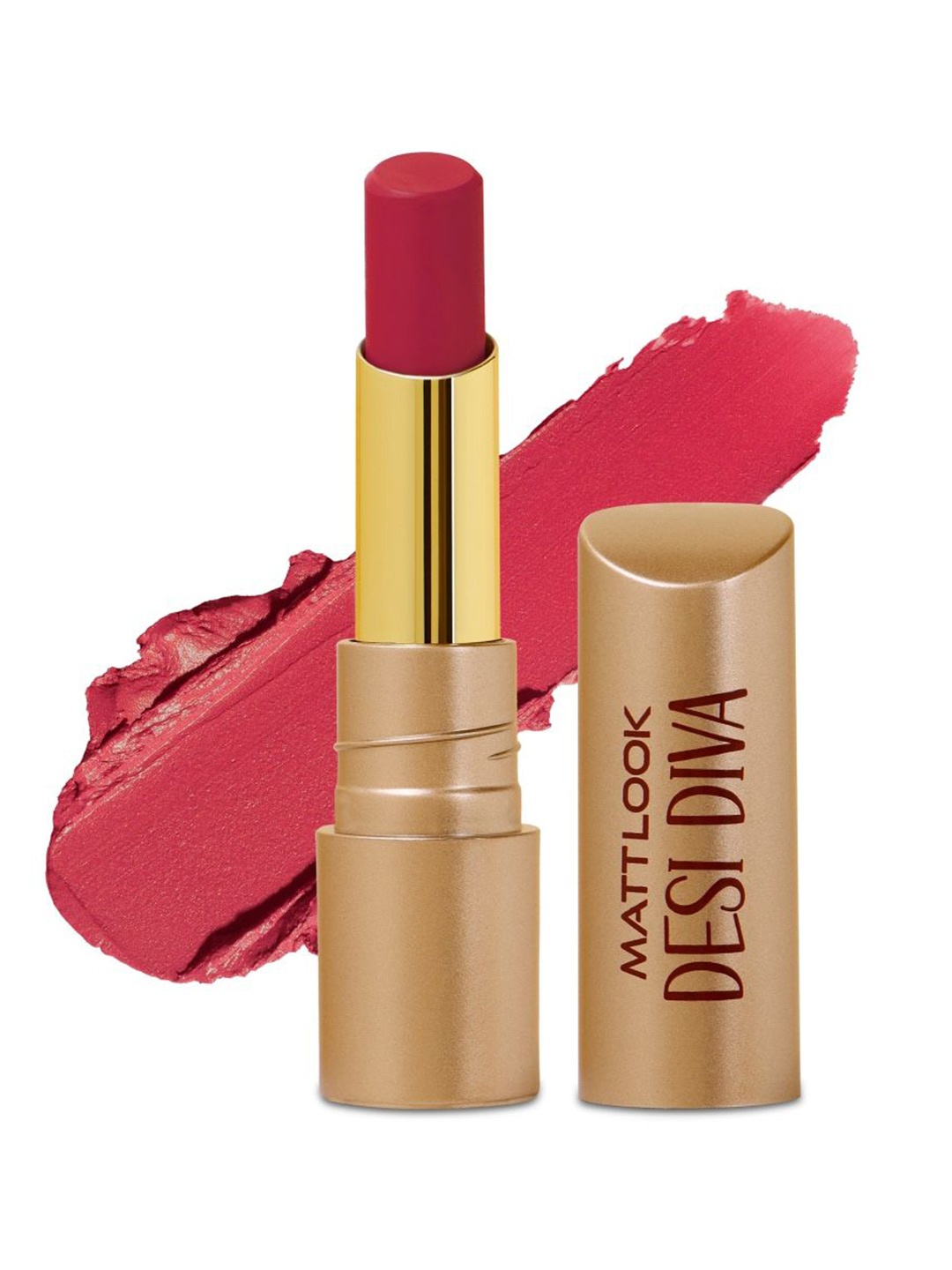 

MATTLOOK Desi Diva HD Matte Lipstick Enriched With Hyaluronic Acid- 3.8g- Irani Beauty-06, Nude