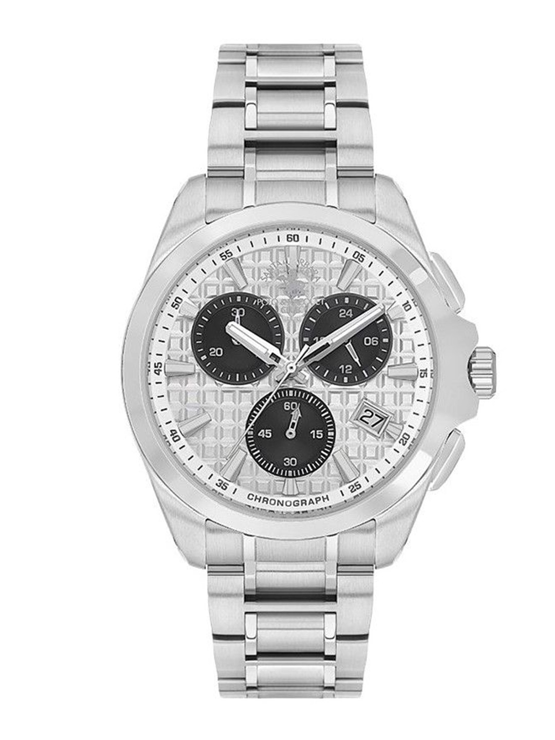

SANTA BARBARA POLO & RACQUET CLUB Men Dial & Bracelet Style Straps Analogue Watch, Silver
