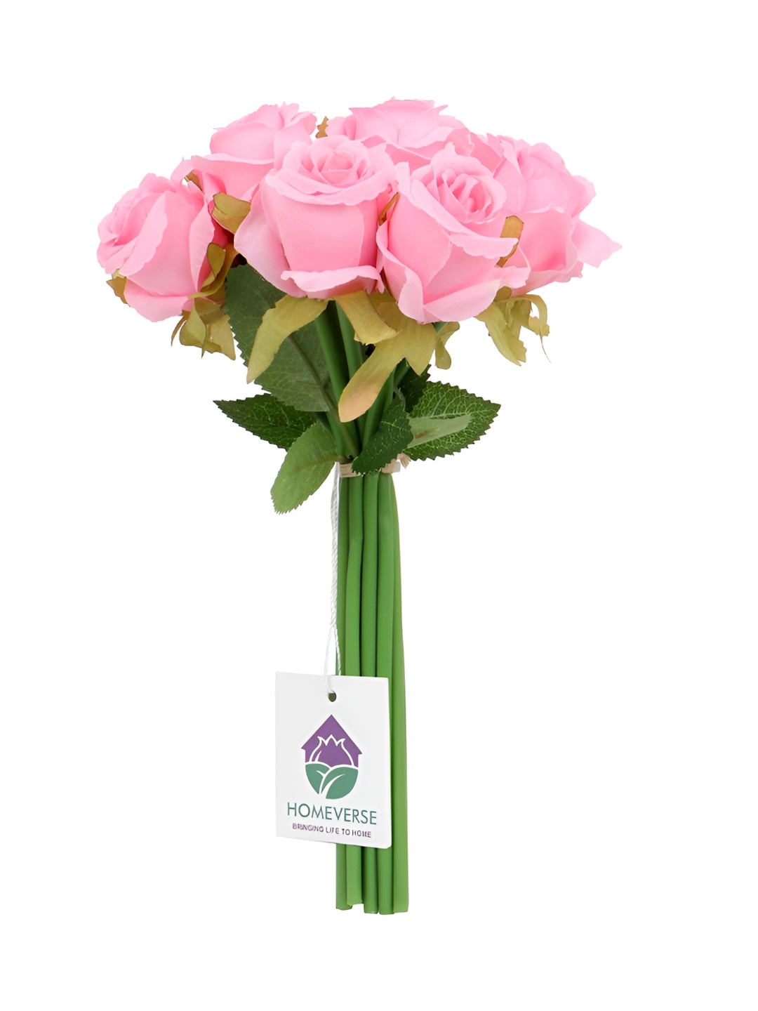 

LITVERSE Pink 12 Pieces Rose Artificial Flower