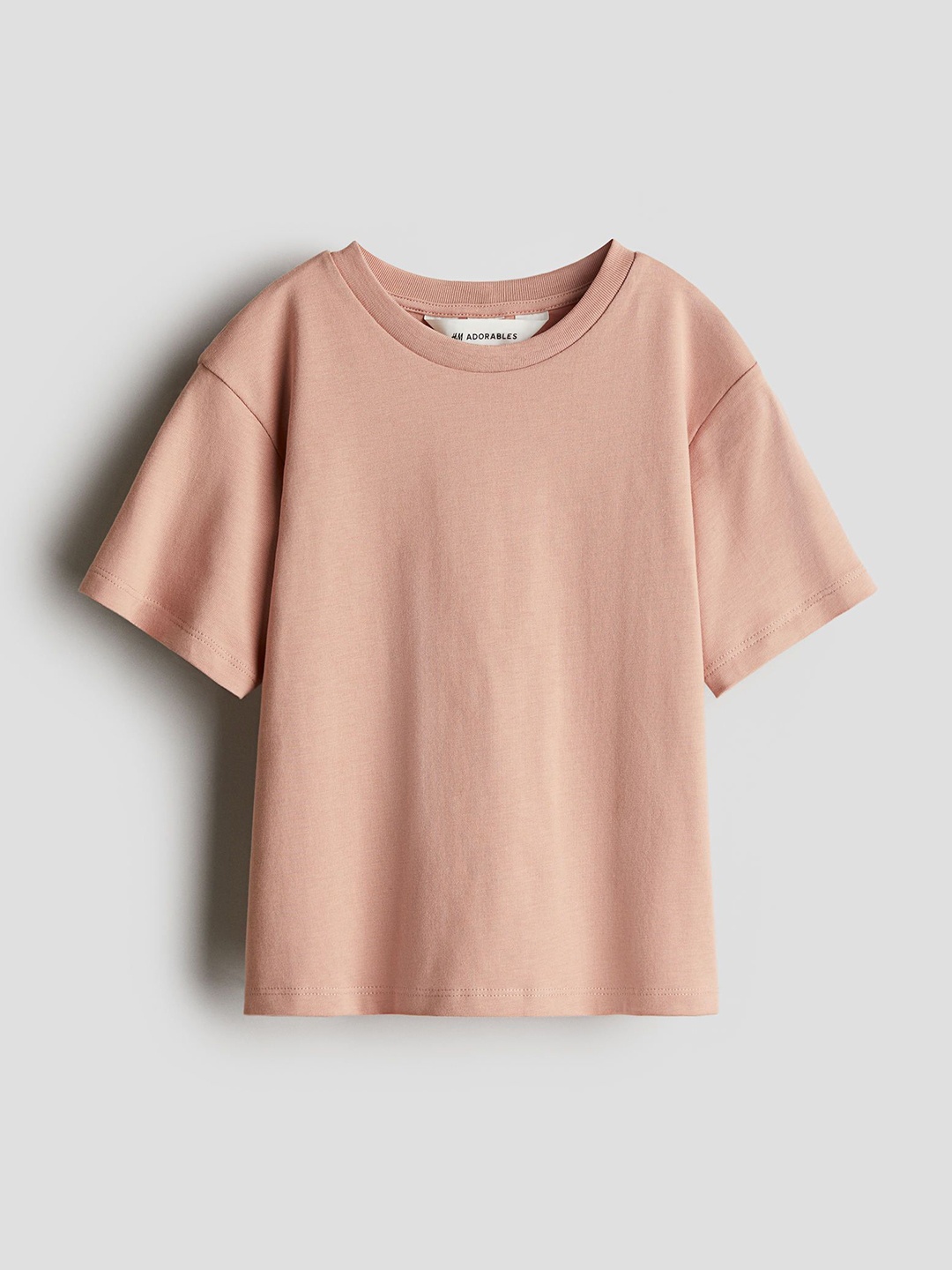 

H&M Loose-fit Pima Cotton T-shirt, Pink