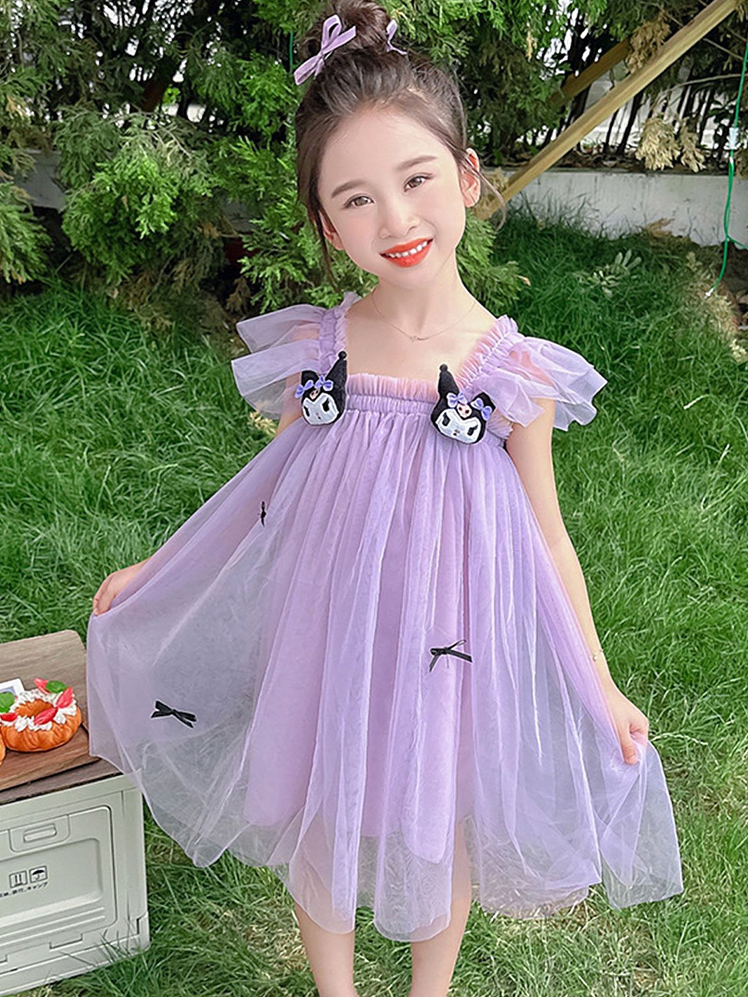 

LULU & SKY Girls A-Line Dress, Purple