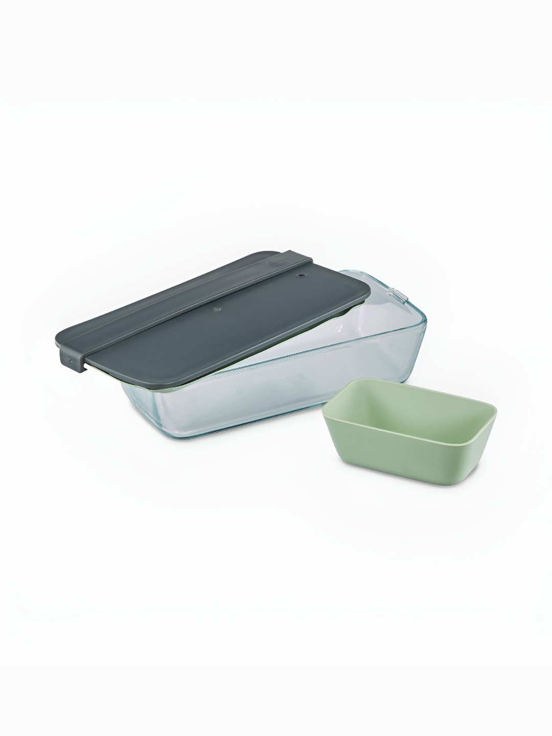 

Quechua By Decathlon Grey Glass Dishwasher Safe Fridge Container