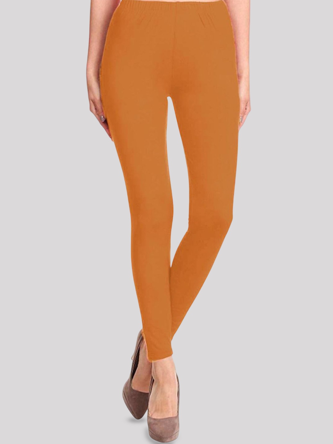 

Jaanvi Women Slim Fit Stretch Ankle Length Leggings, Mustard