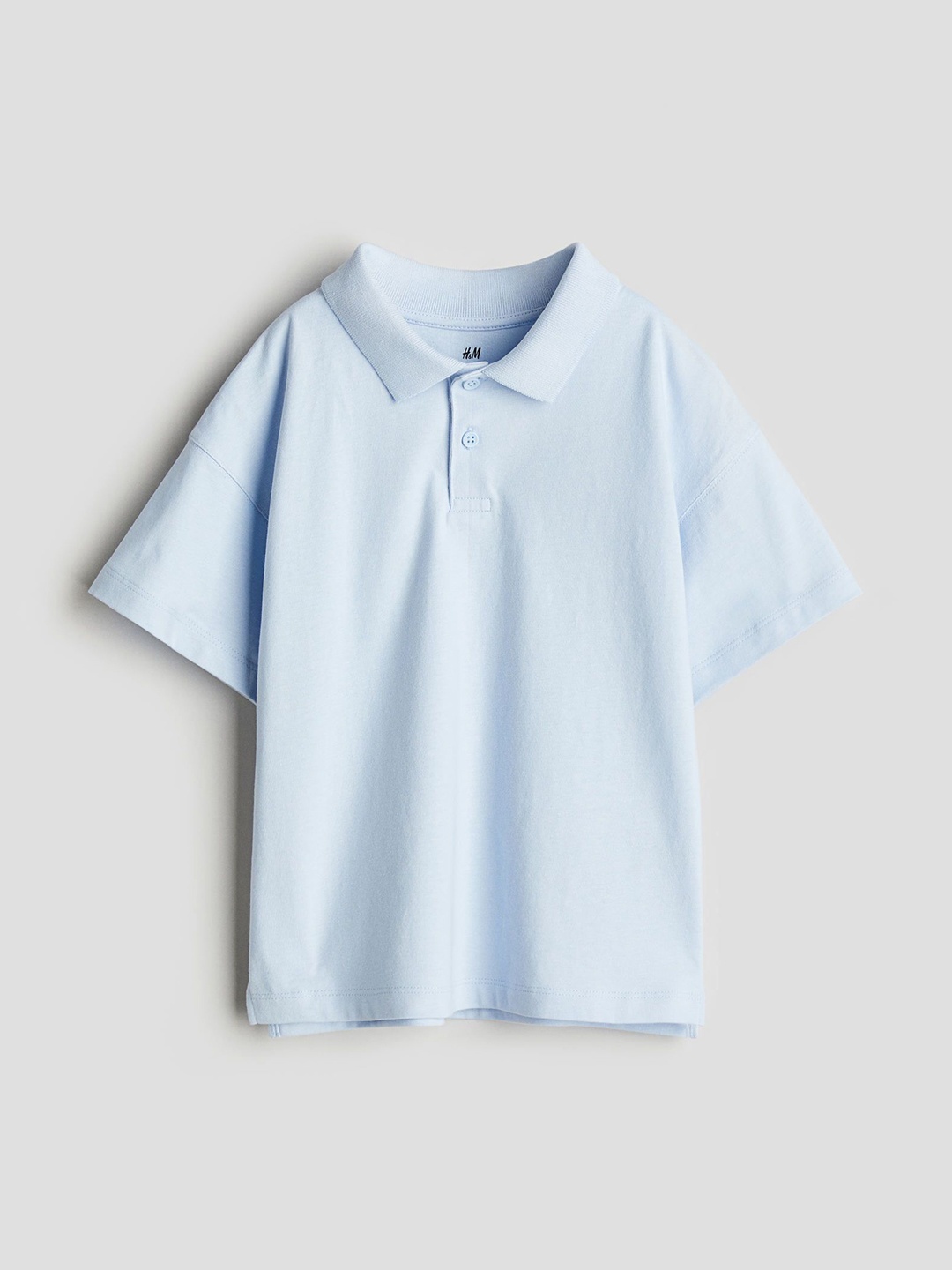 

H&M Cotton Polo Shirt, Blue