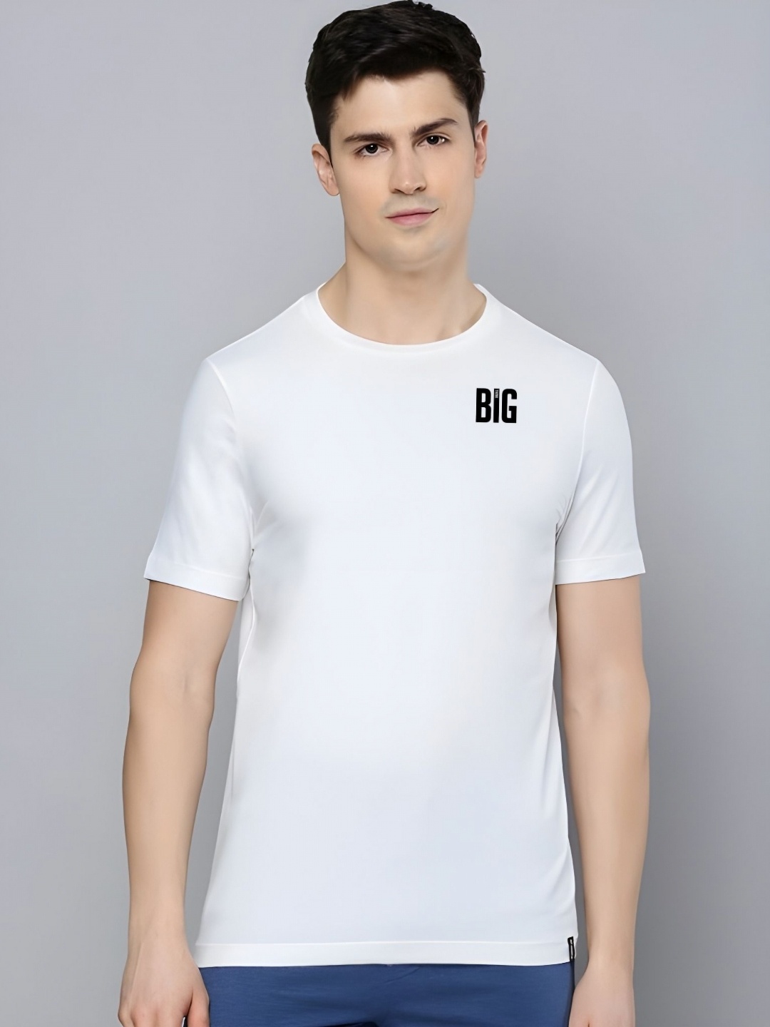 

Moda Rapido Men Typography Printed Round Neck Cotton T-shirt, White