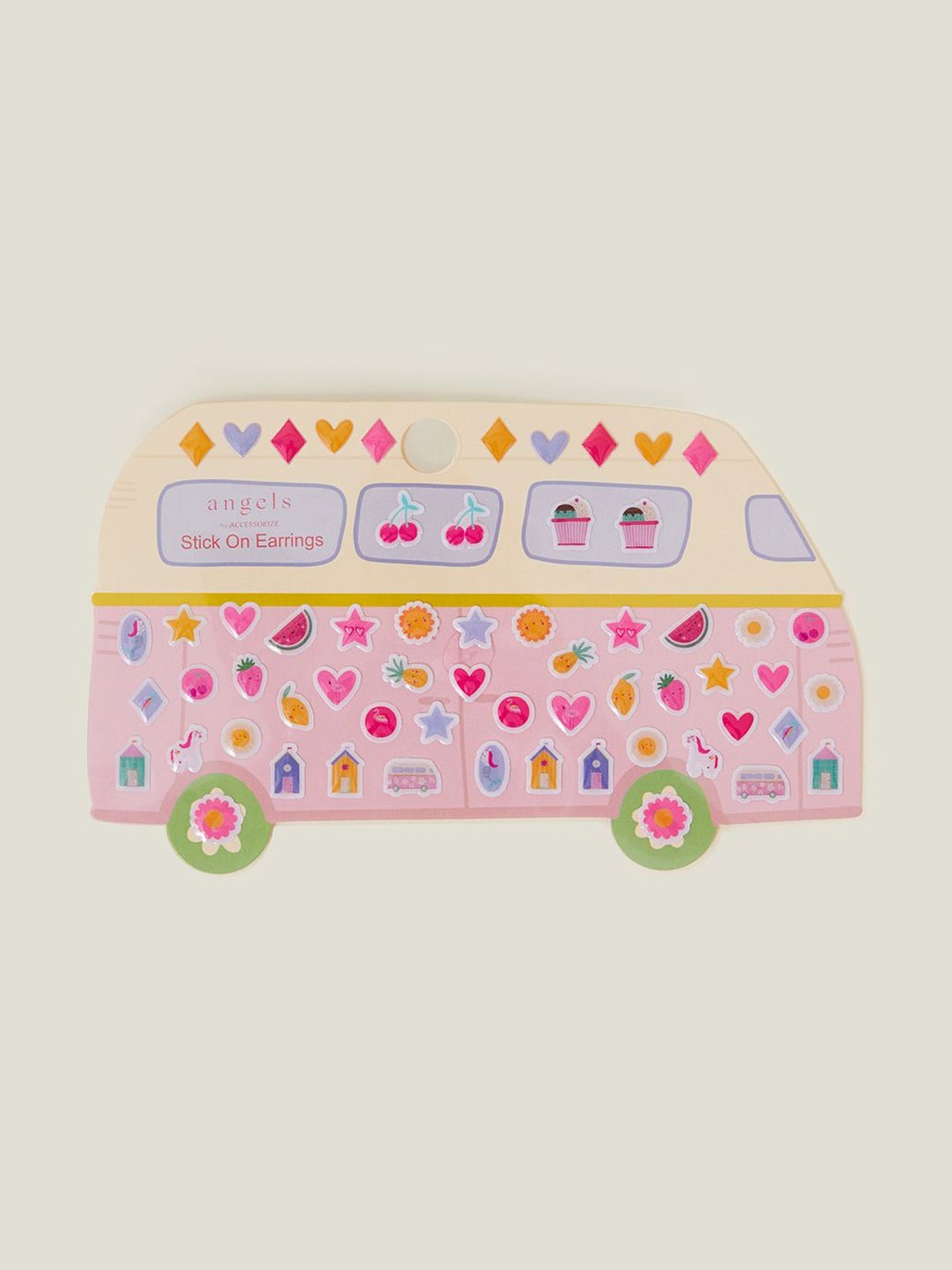 

Accessorize Contemporary Shaped Stick On Studs, Pink
