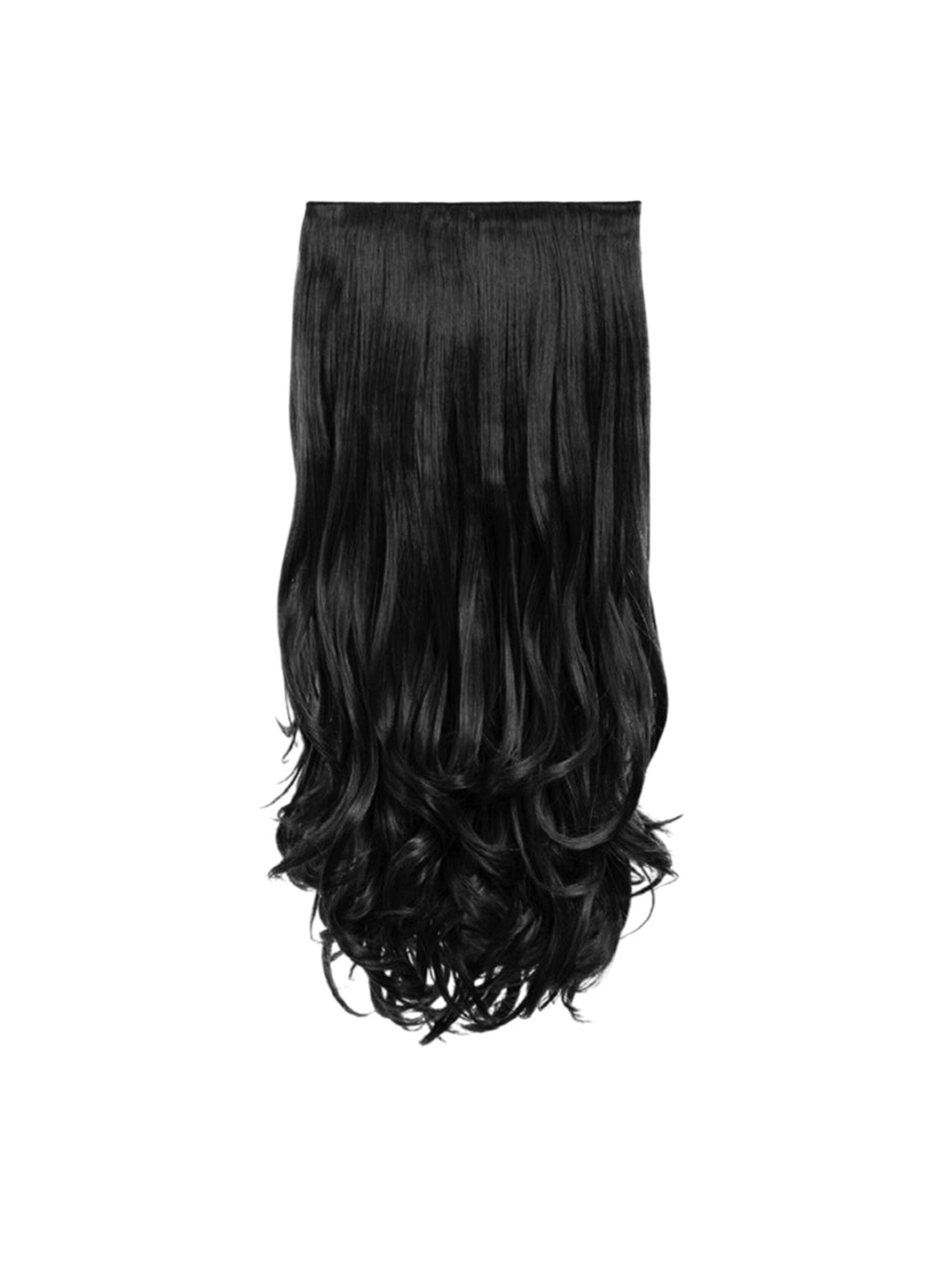 

camola deva Clip-In Ponytail Curly Hair Extension - Black - 24 Inch