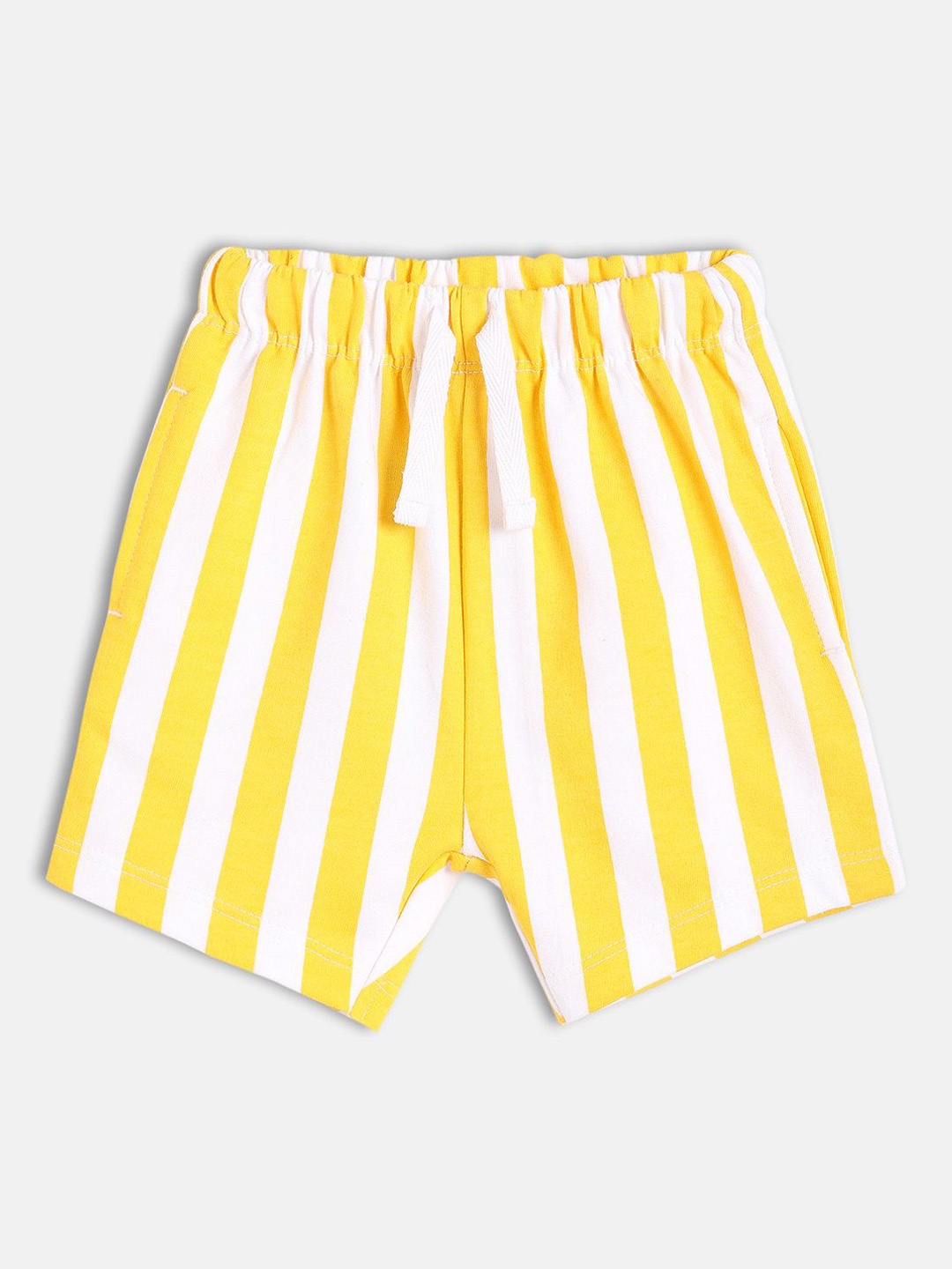 

MINI KLUB Boys Striped Technology Cotton Shorts, White