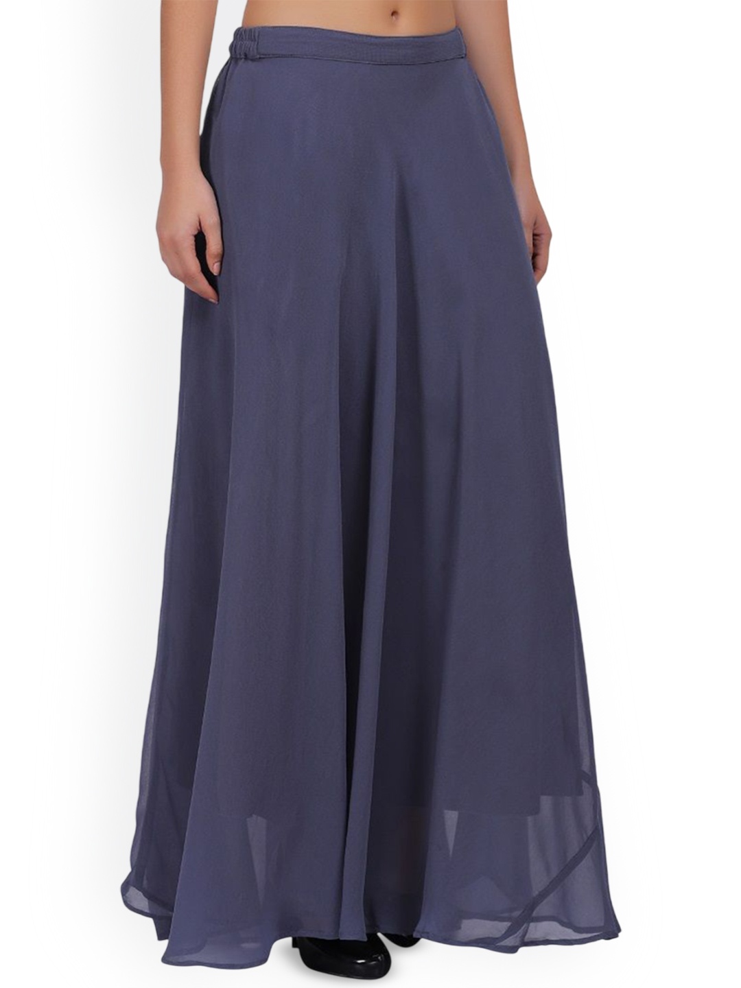 

Warsian Flared Maxi Skirt, Grey