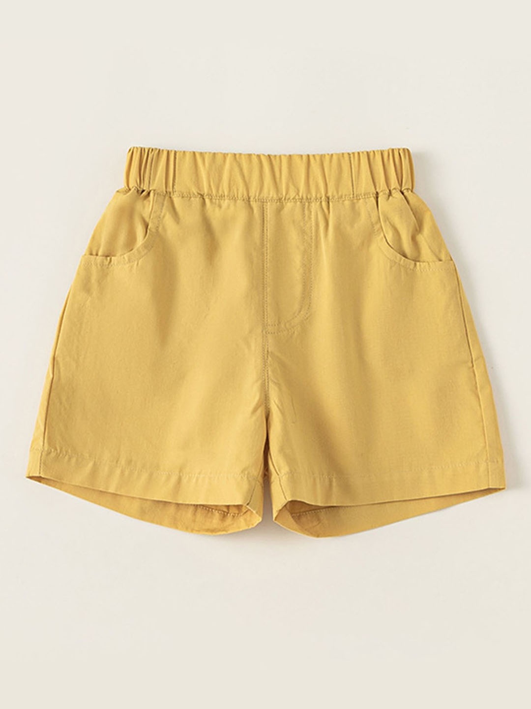 

LULU & SKY Kids High-Rise Shorts, Yellow